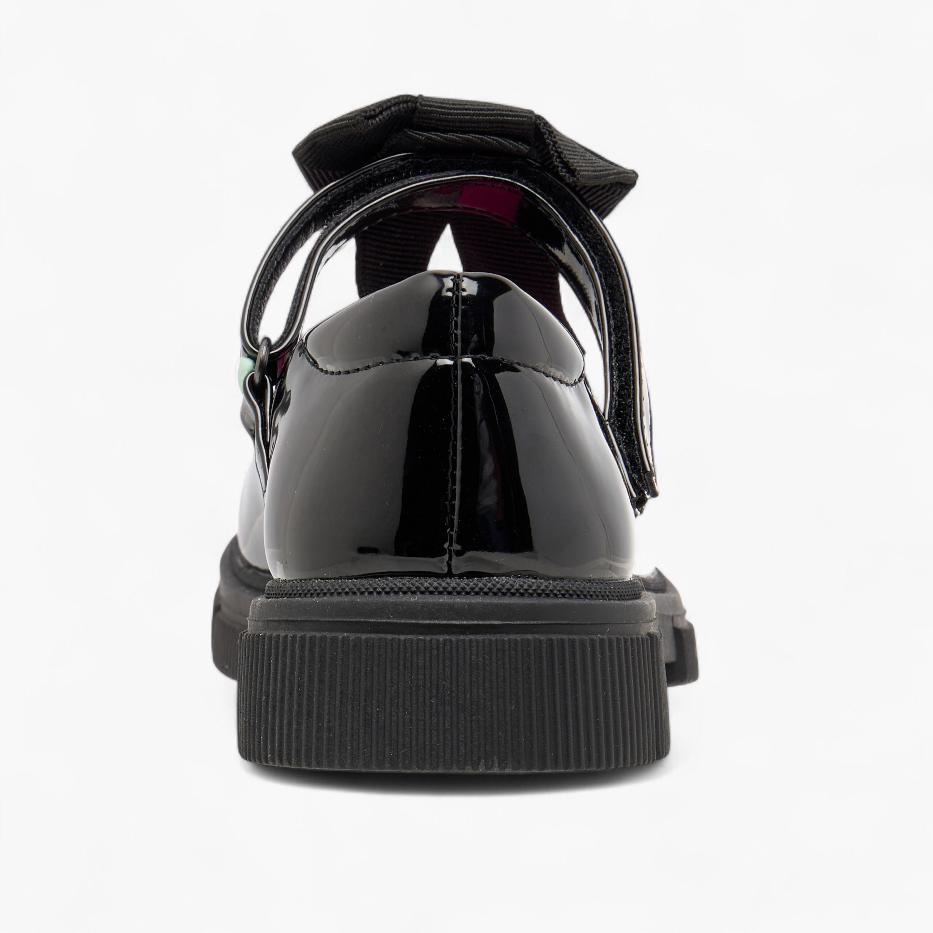 حذاء ماري جين مدرسي بتزيينات فيونكة مع شريط إغلاق من جونيورز-girls-shoes-schoolshoes-image-5