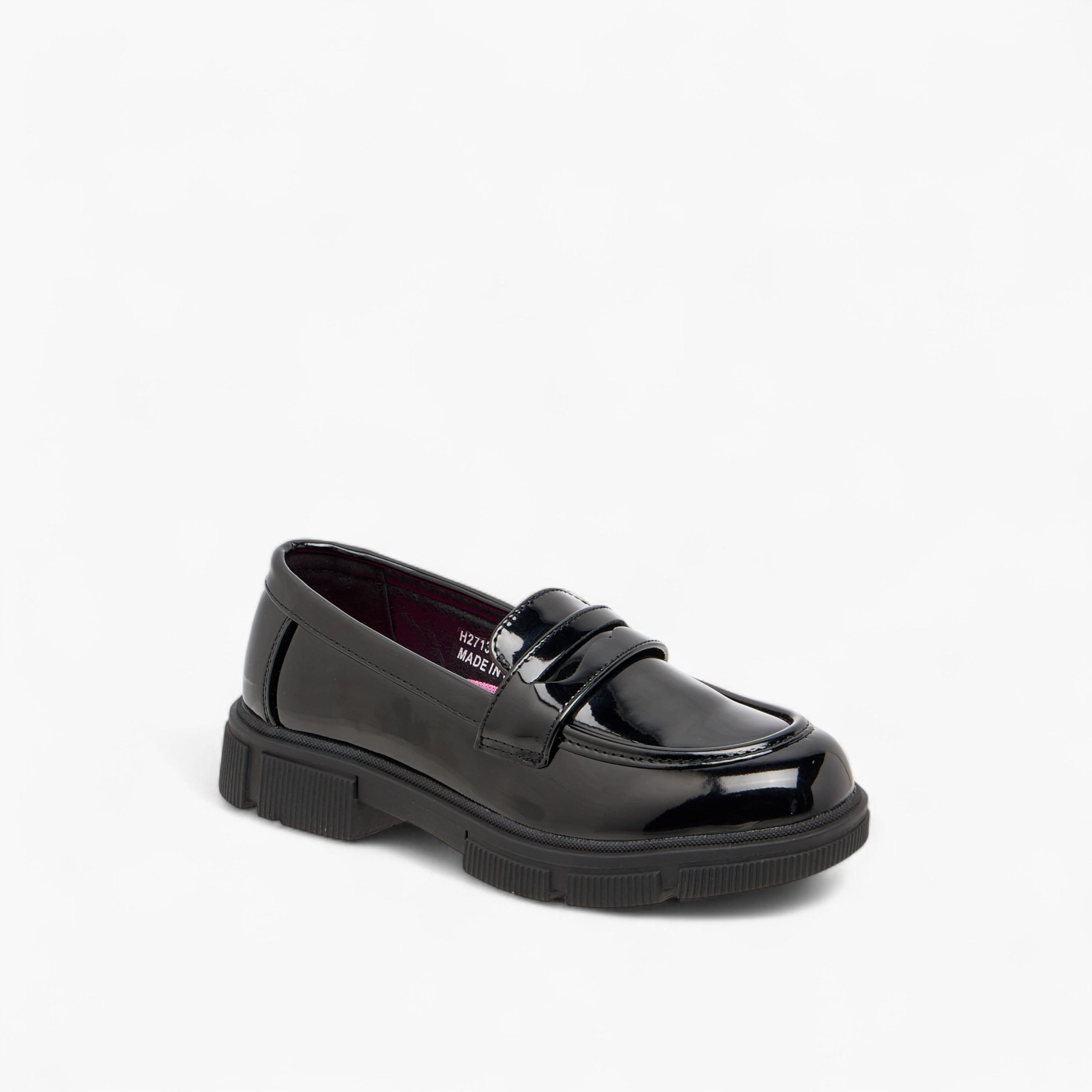 Juniors Solid Slip-On School Shoes-girls-shoes-schoolshoes-image-2