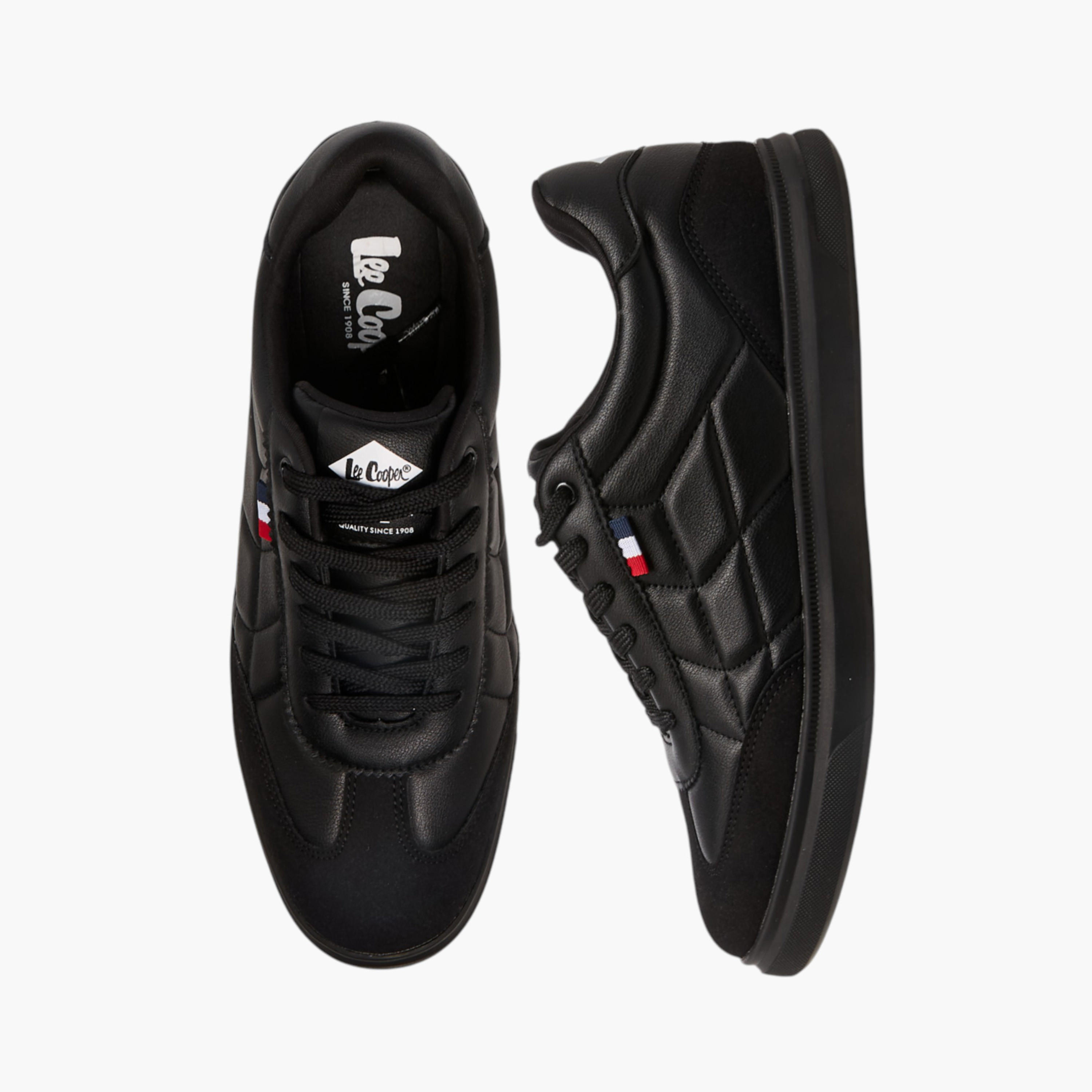 Lee Cooper Men's Panelled Lace-Up Sneakers-men-shoes-sneakers-image-1