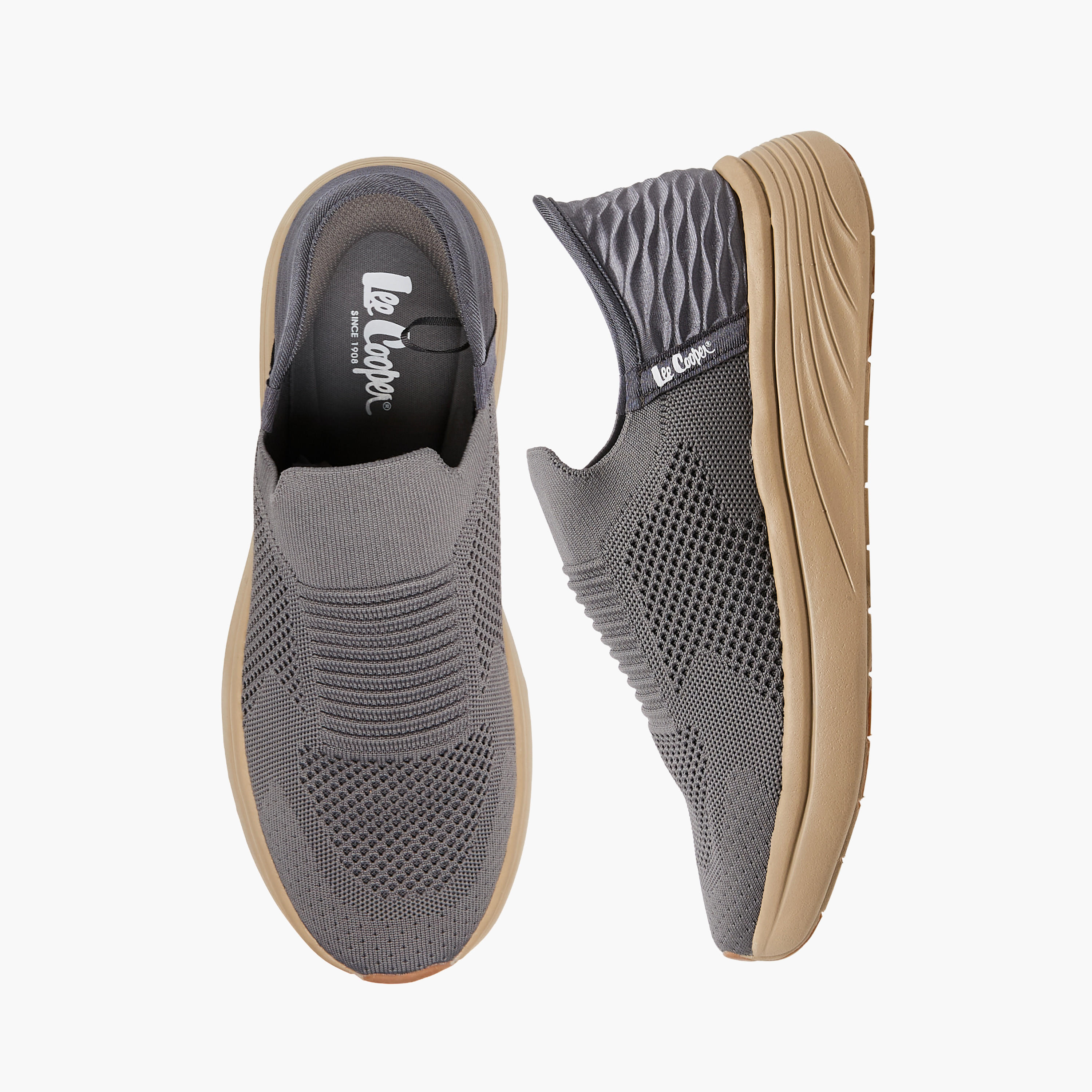 Lee Cooper Men's Textured Slip-On Sneakers-men-shoes-sneakers-image-1