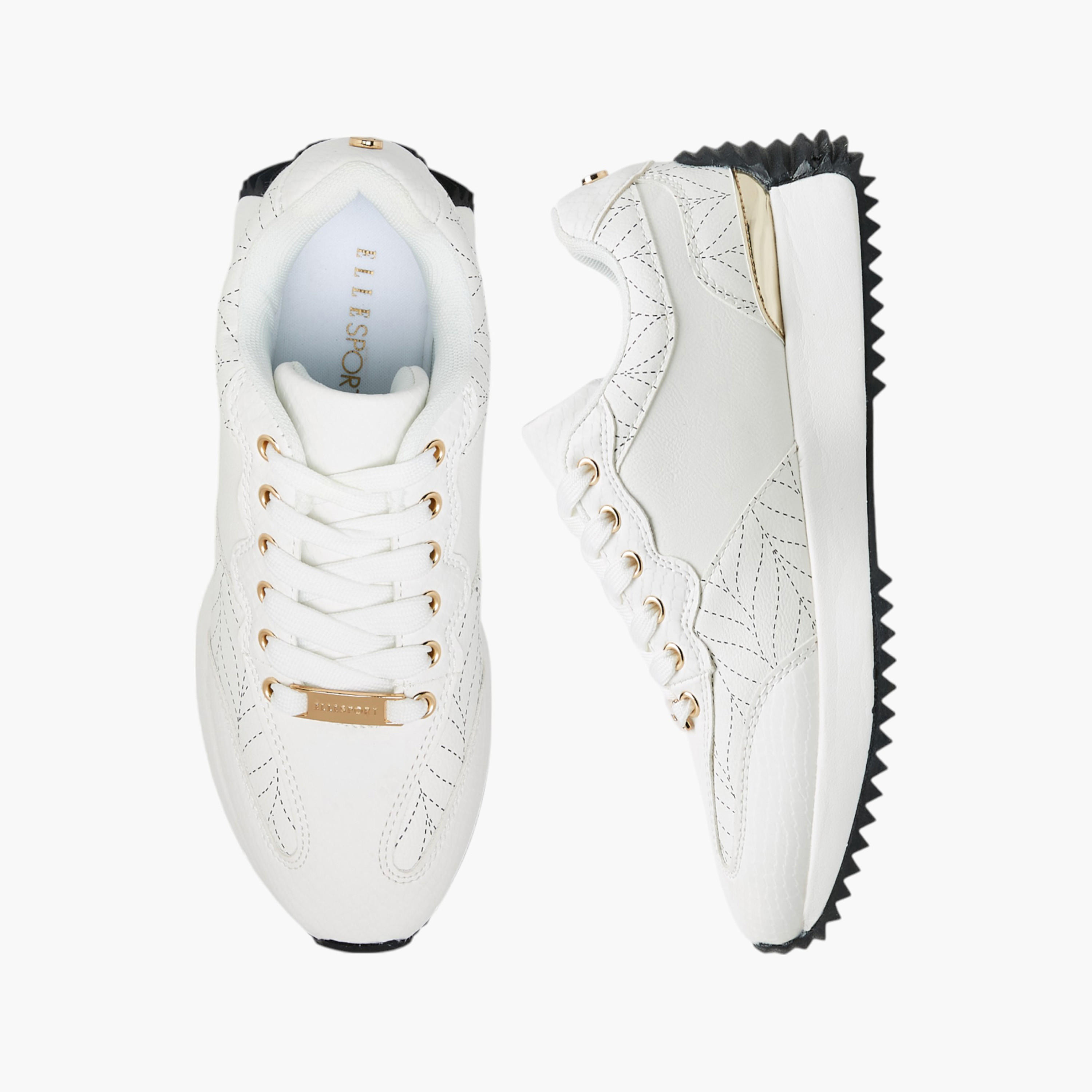 Elle Women's Panelled Lace-Up Sneakers-women-shoes-sneakers-image-1