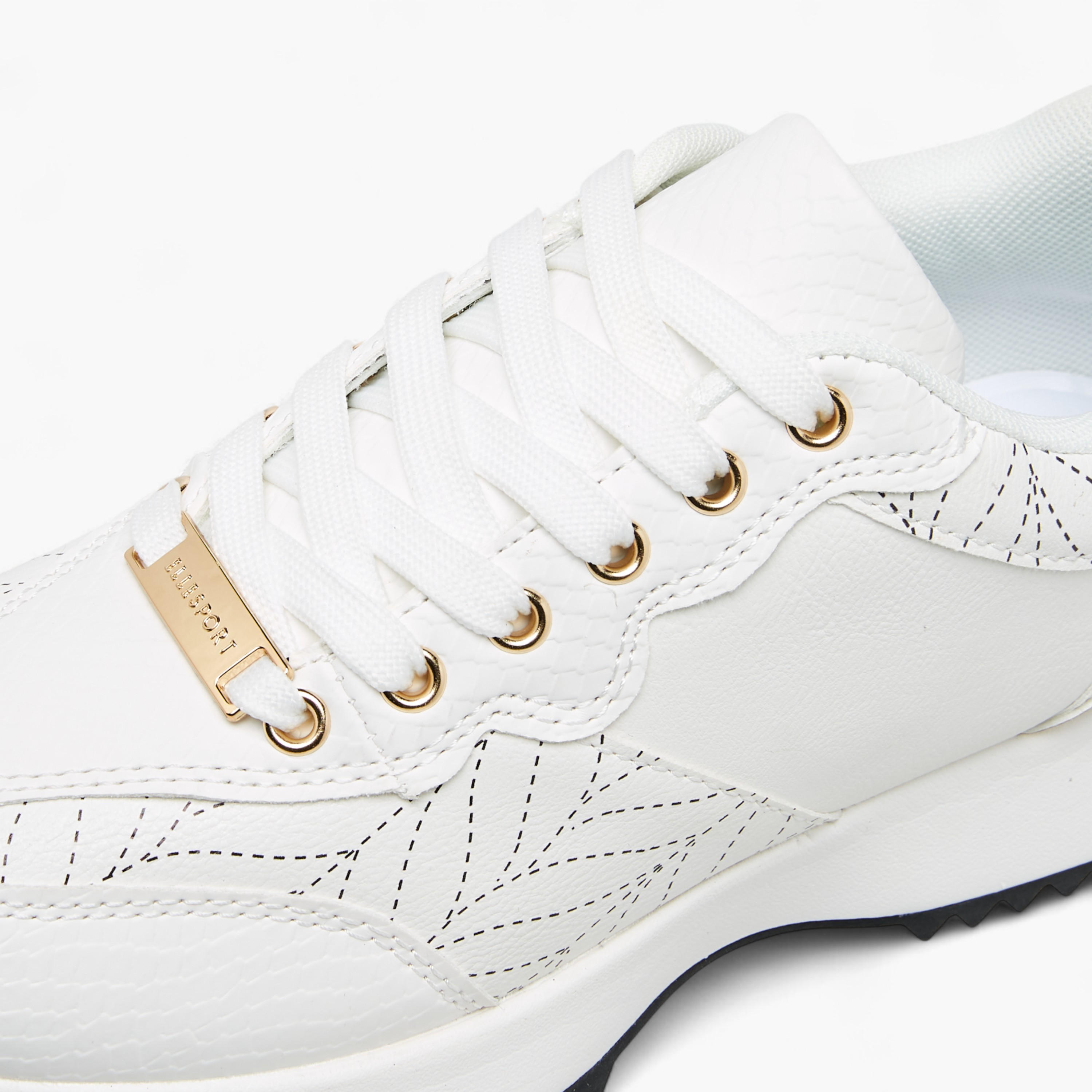 Elle Women's Panelled Lace-Up Sneakers-women-shoes-sneakers-image-4