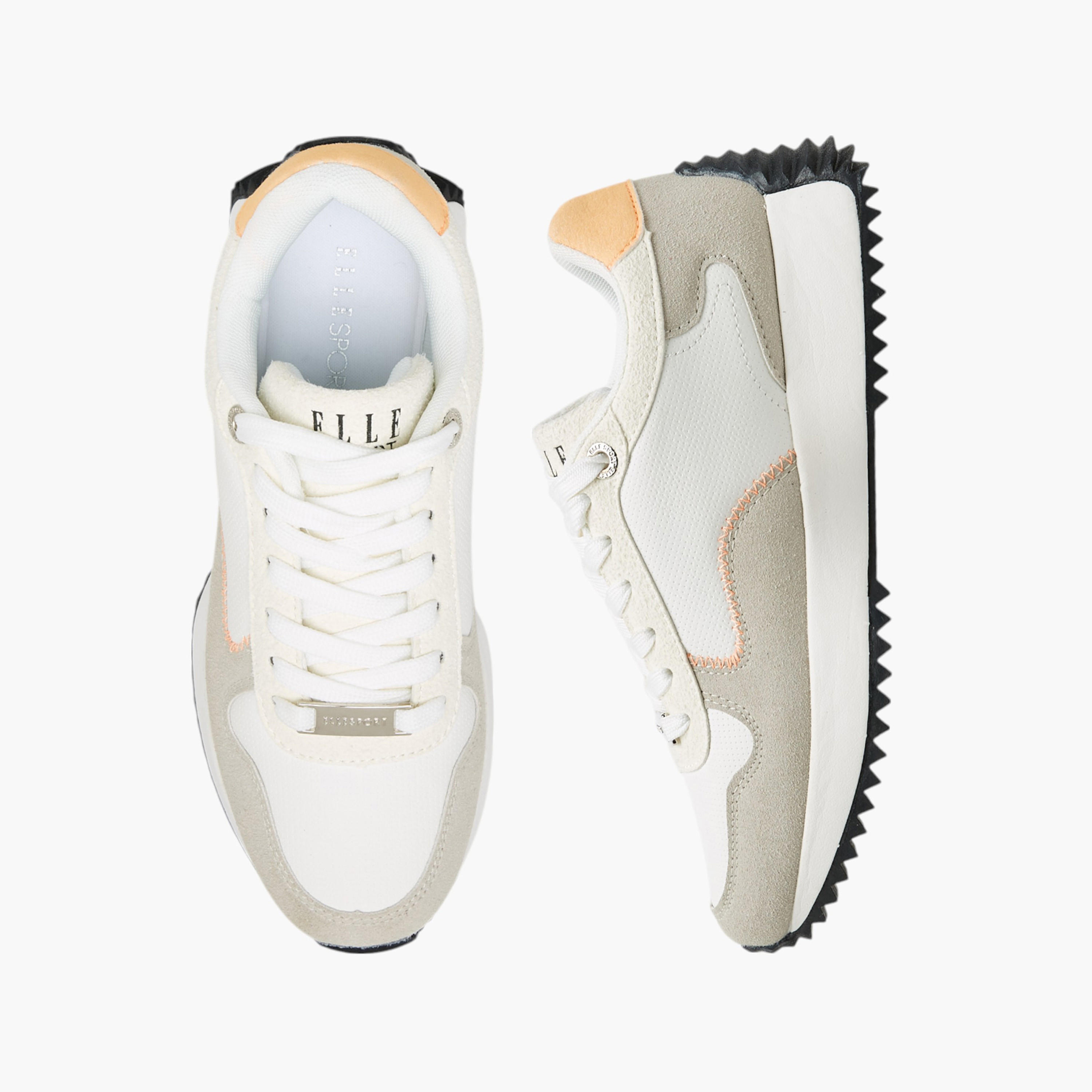 Elle Women's Panelled Lace-Up Sneakers-women-shoes-sneakers-image-1