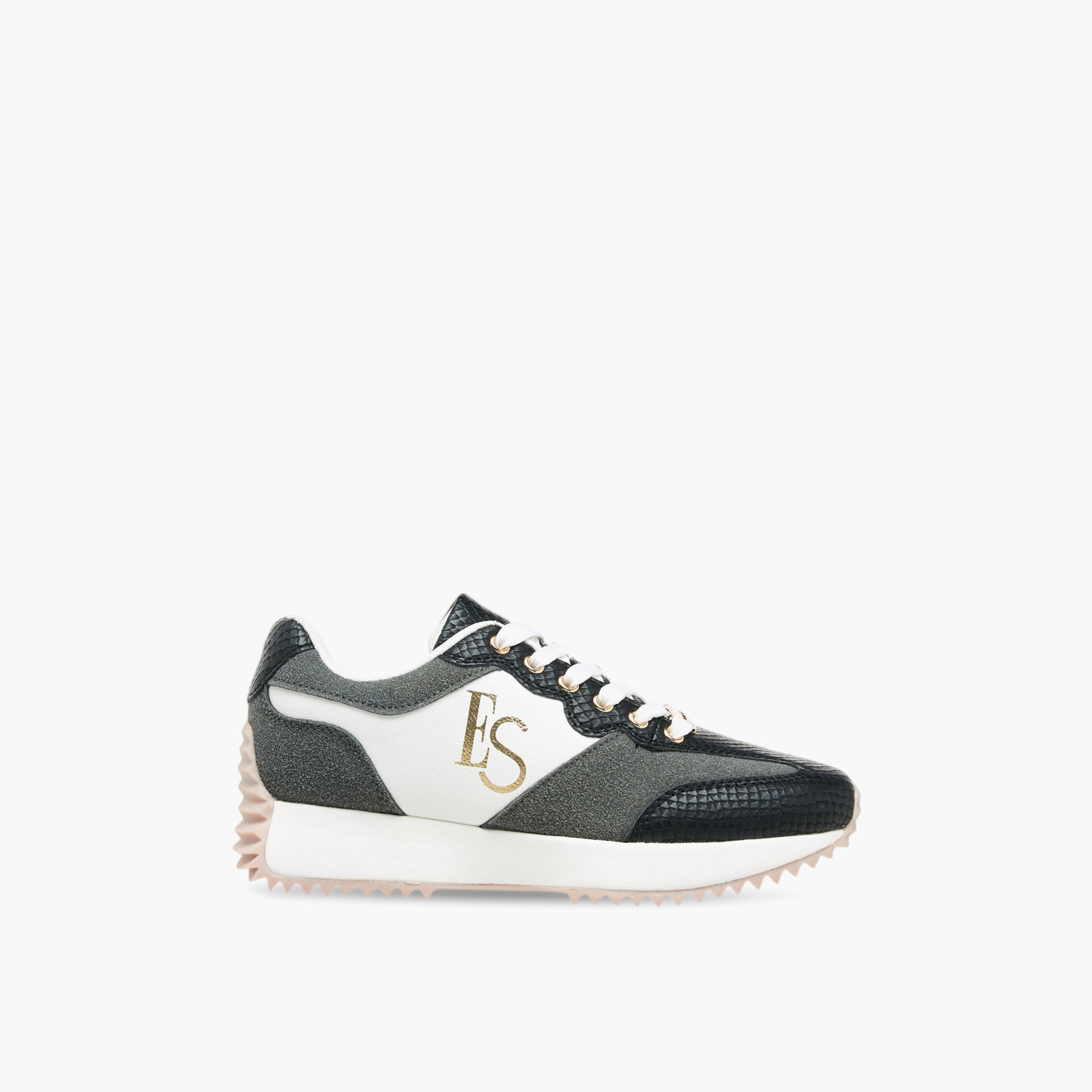Elle Women's Panelled Lace-Up Sneakers-women-shoes-sneakers-image-3