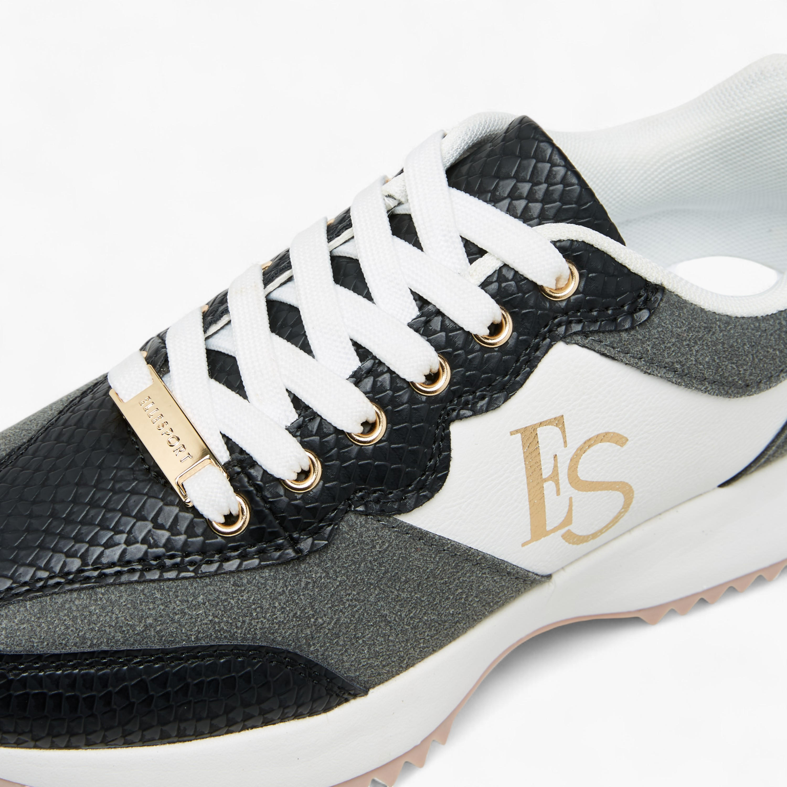 Elle Women's Panelled Lace-Up Sneakers-women-shoes-sneakers-image-4