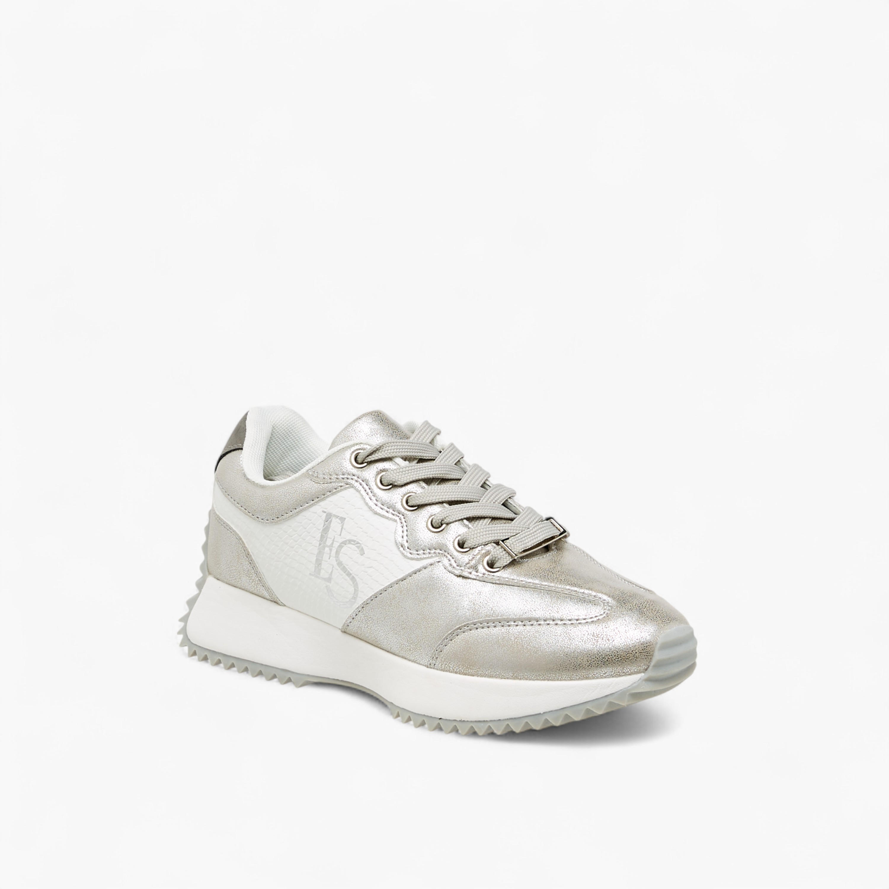 Elle Women's Panelled Lace-Up Sneakers-women-shoes-sneakers-image-2