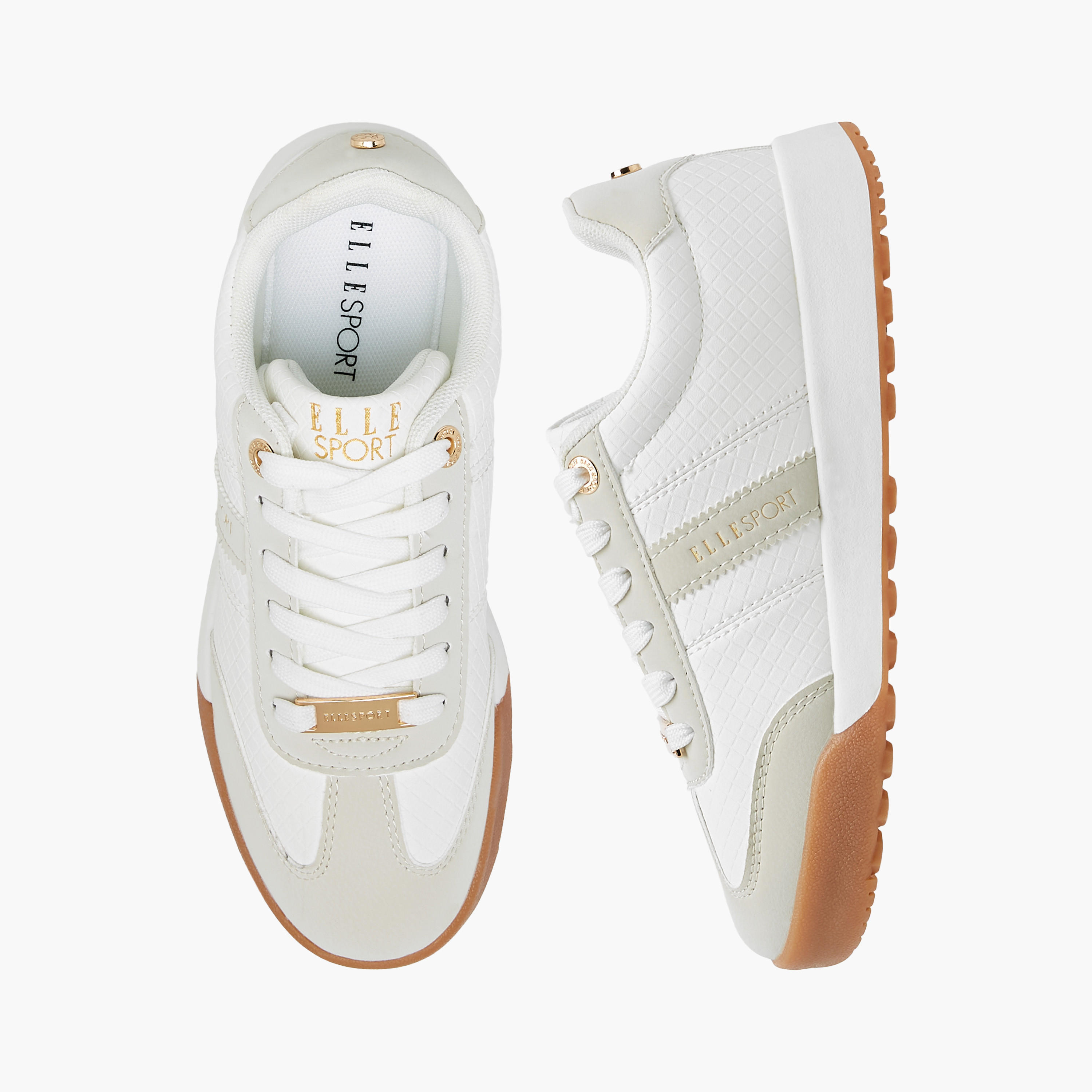 Elle Women's Panelled Lace-Up Sneakers-women-shoes-sneakers-image-1