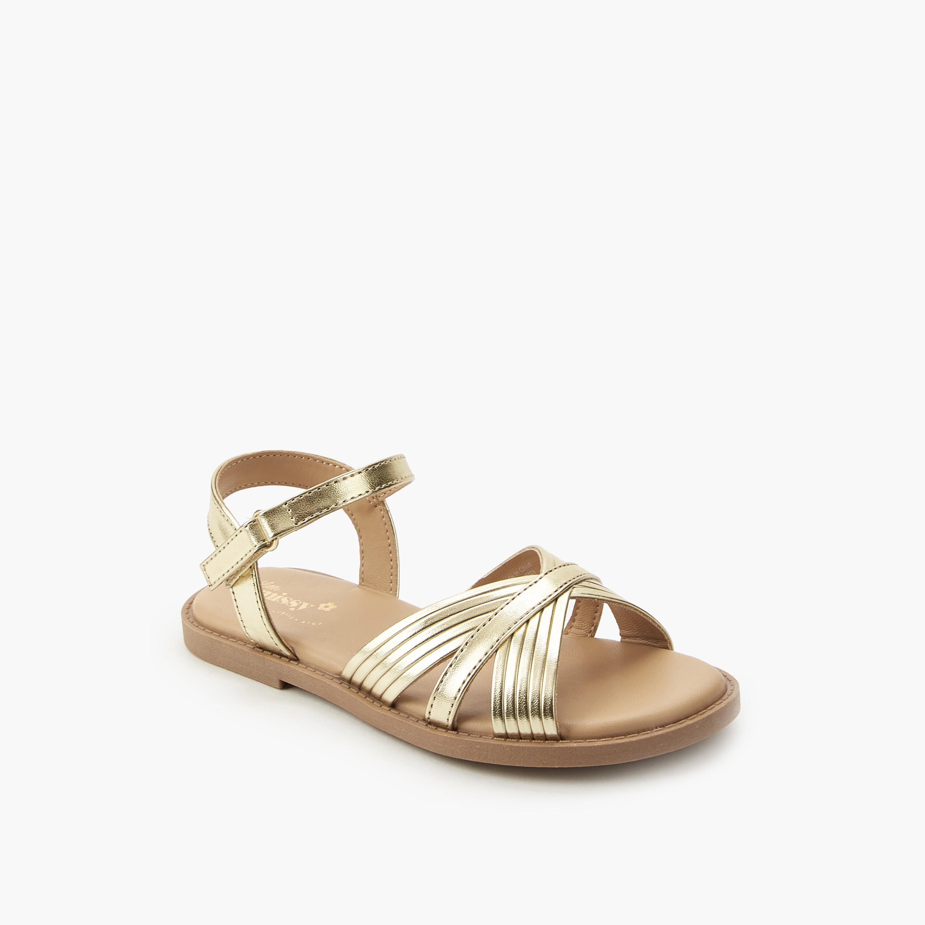 Little Missy Girls Criss-Cross Sandals-girls-shoes-sandals-image-3