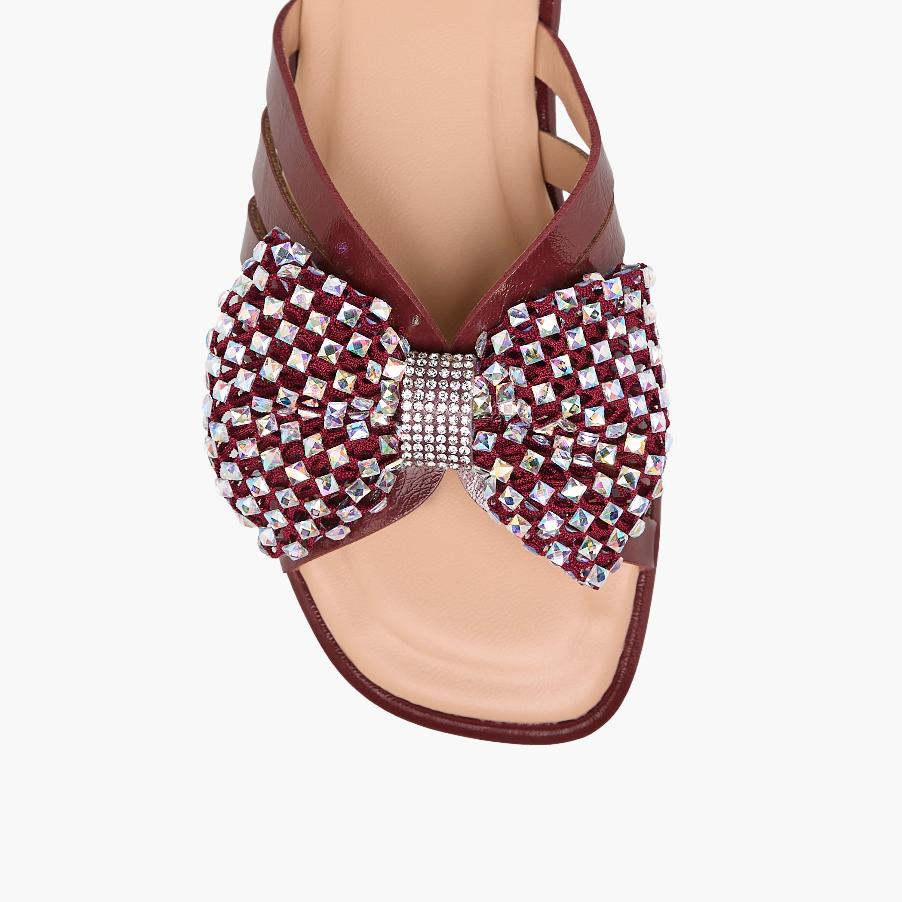 Little Missy Embellished Bow Accent Slip-On Flat Sandals-girls-shoes-sandals-image-4