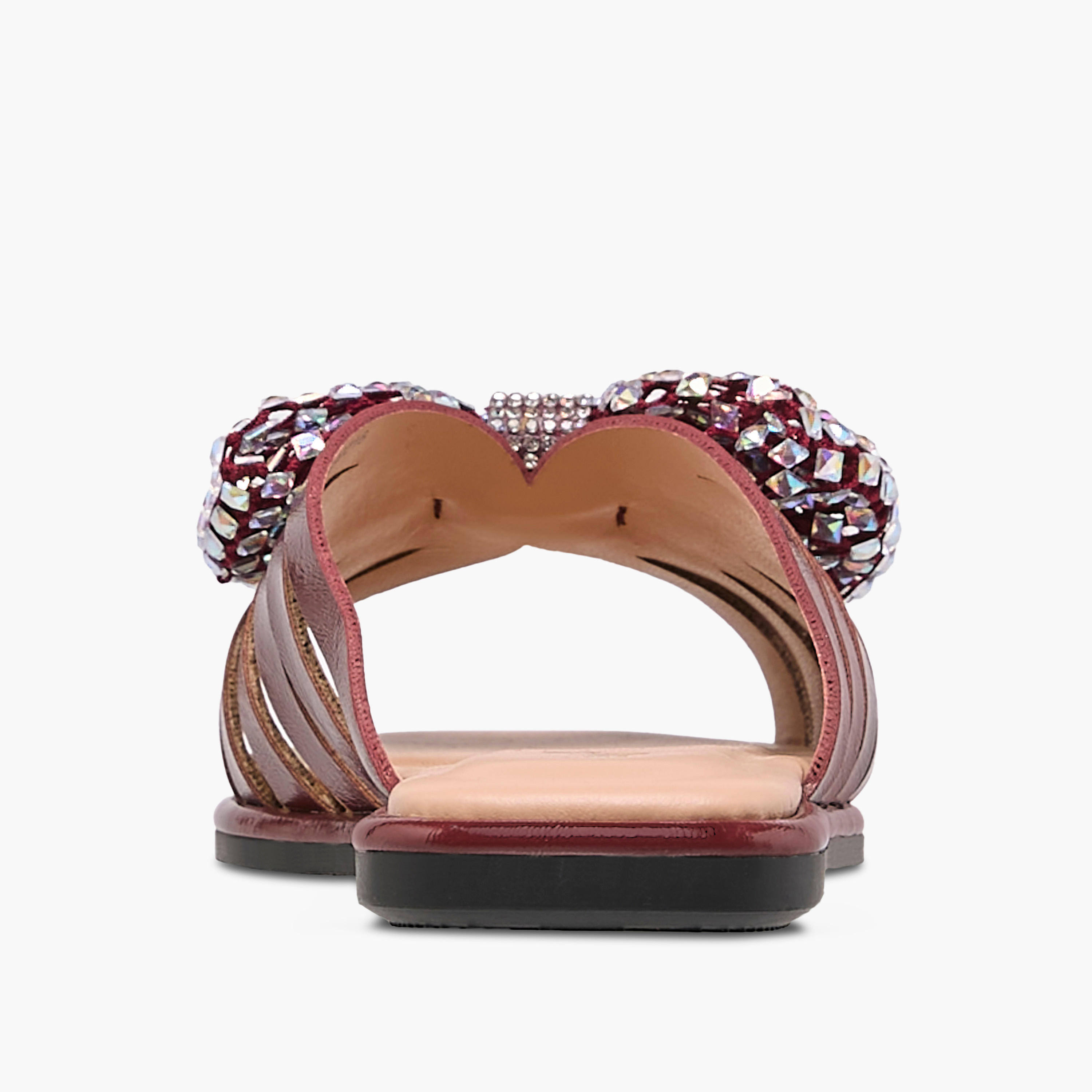 Little Missy Embellished Bow Accent Slip-On Flat Sandals-girls-shoes-sandals-image-5