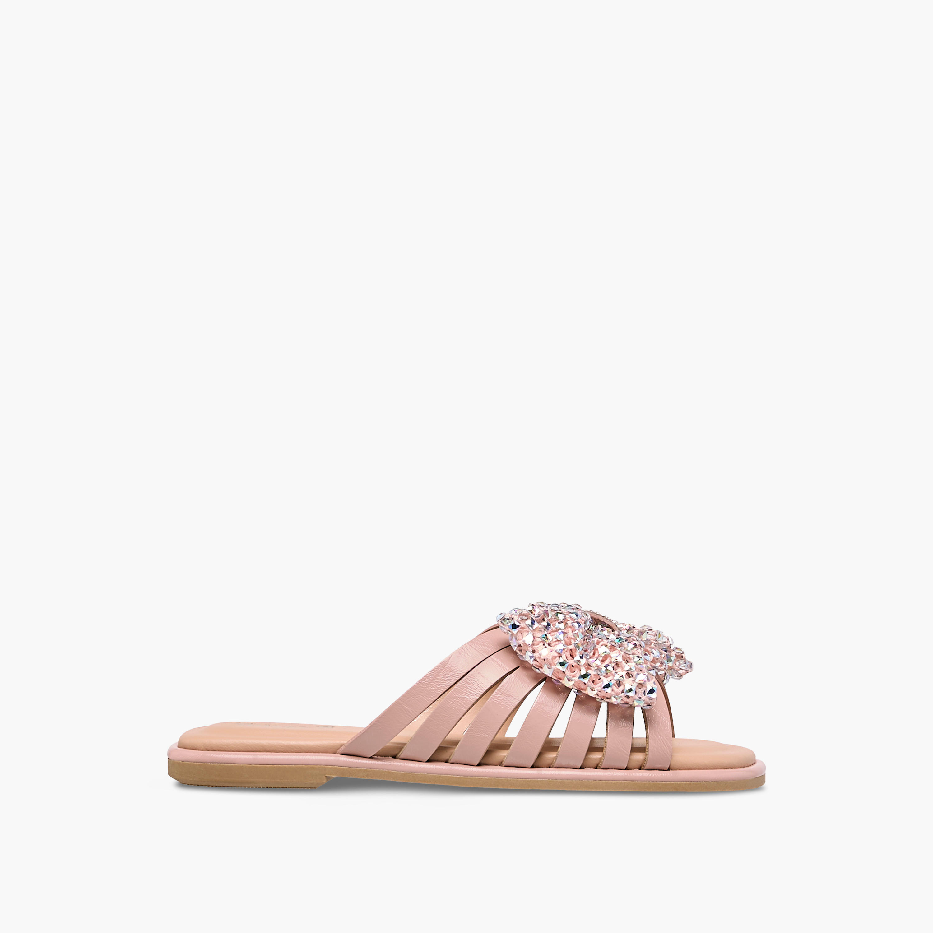 Little Missy Embellished Bow Accent Slip-On Flat Sandals-girls-shoes-sandals-image-3