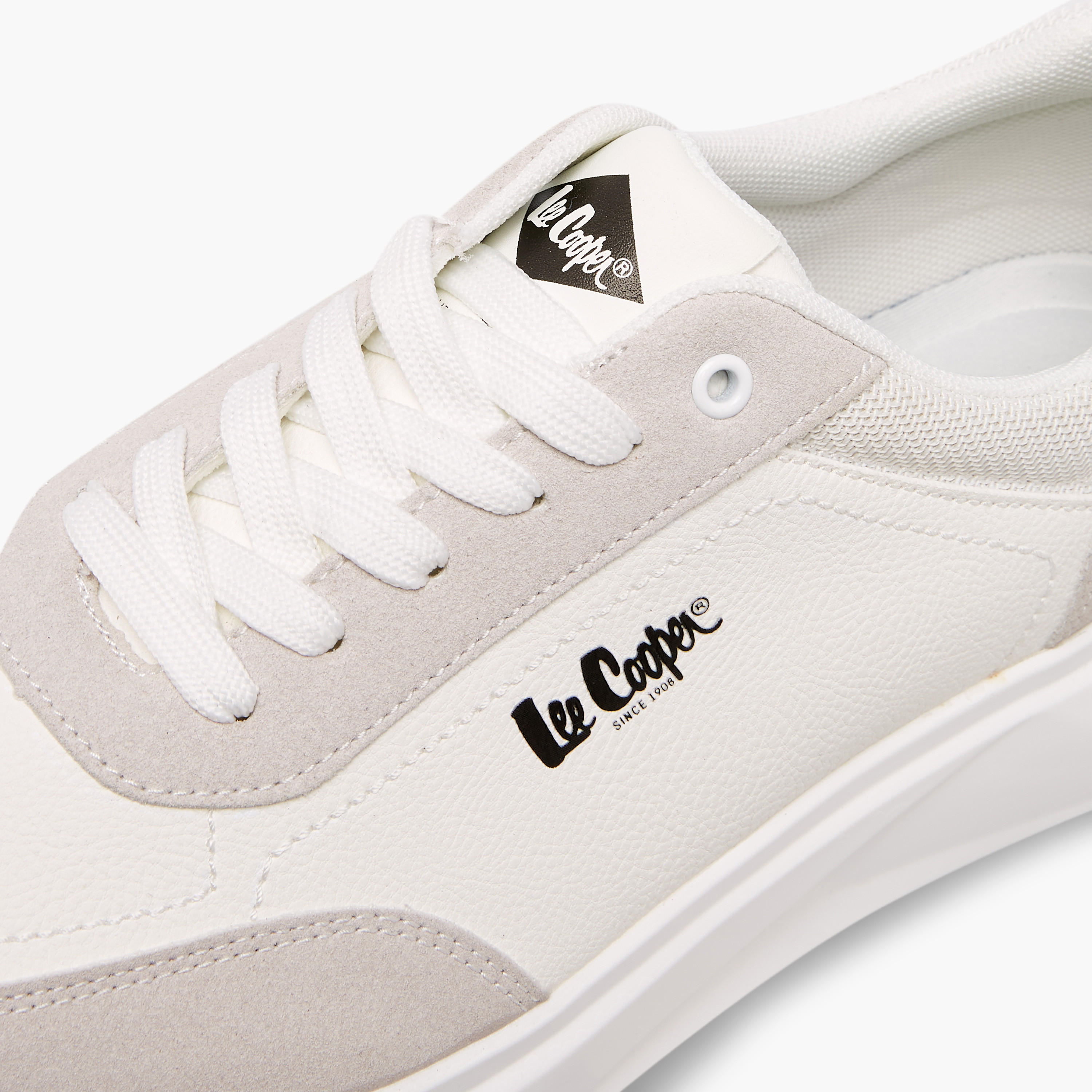 Lee Cooper Men's Panelled Lace-Up Sneakers with Pull Tabs-men-shoes-sneakers-image-4