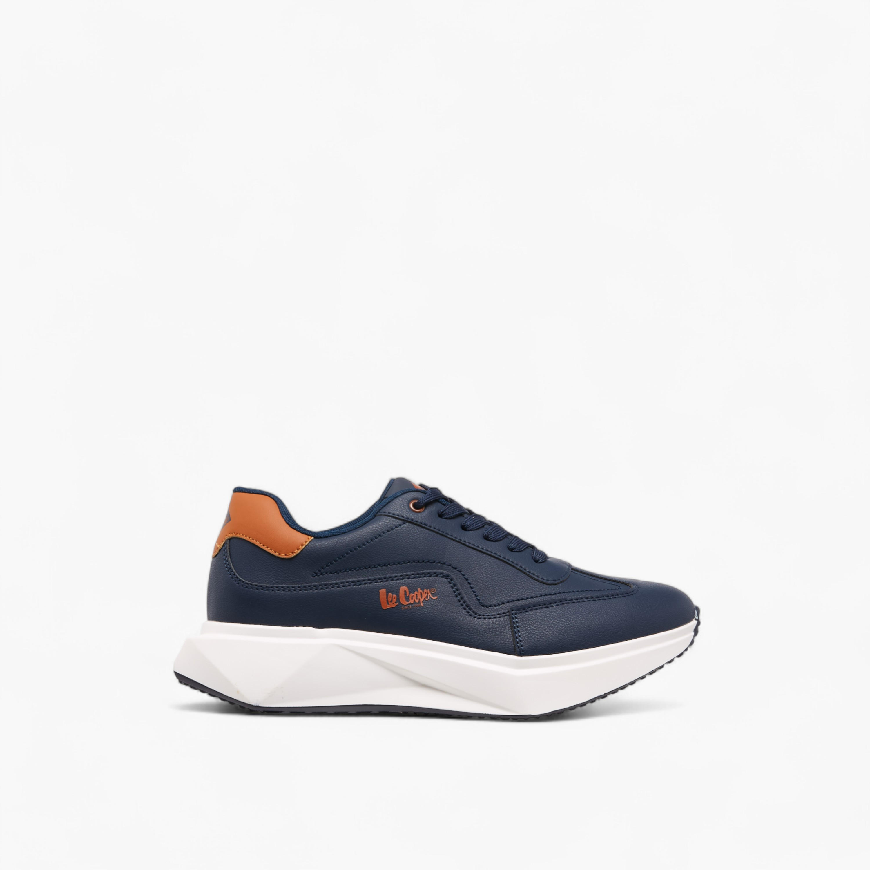 Lee Cooper Men's Solid Lace-Up Sneakers-men-shoes-sneakers-image-3