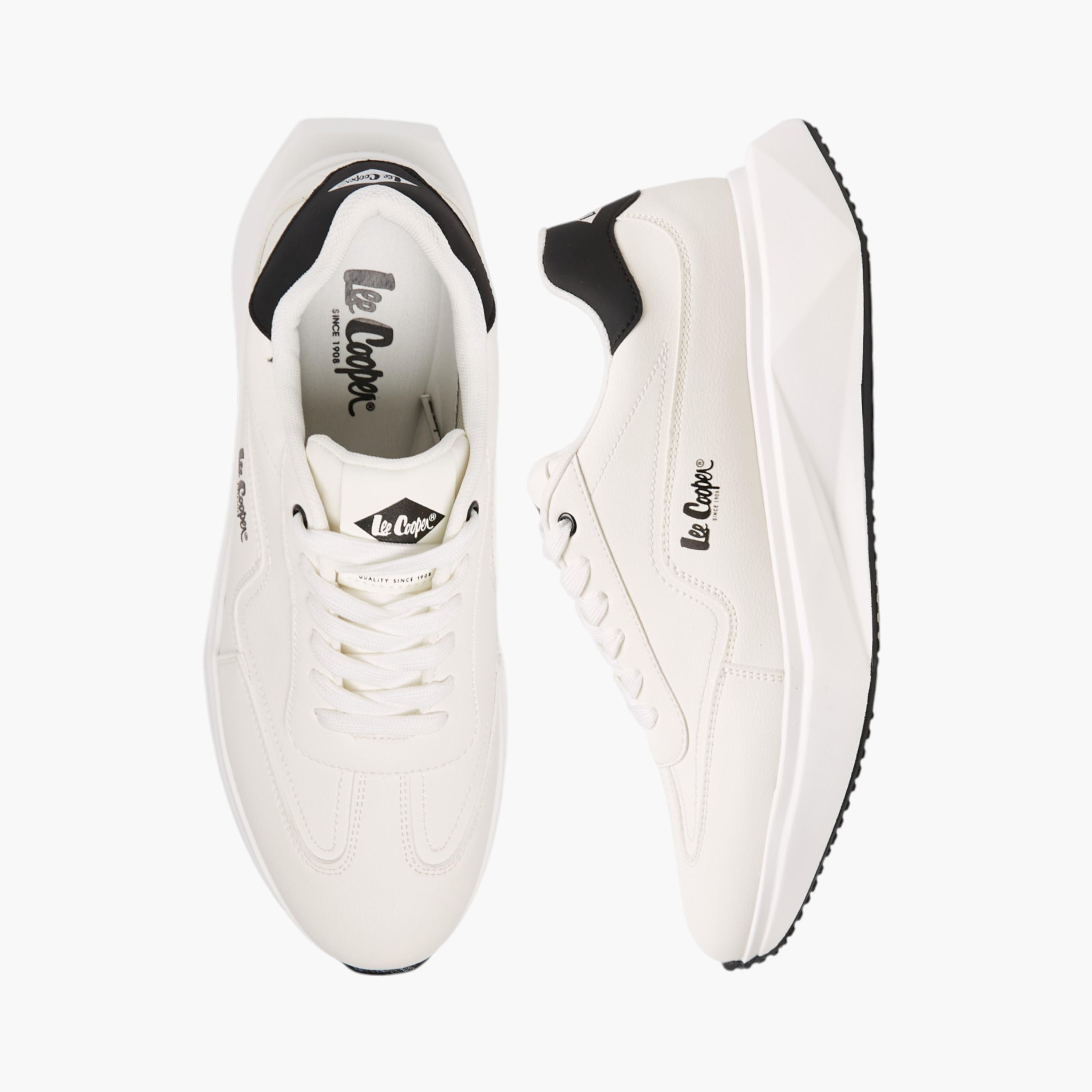 Lee Cooper Men's Solid Lace-Up Sneakers-men-shoes-sneakers-image-1