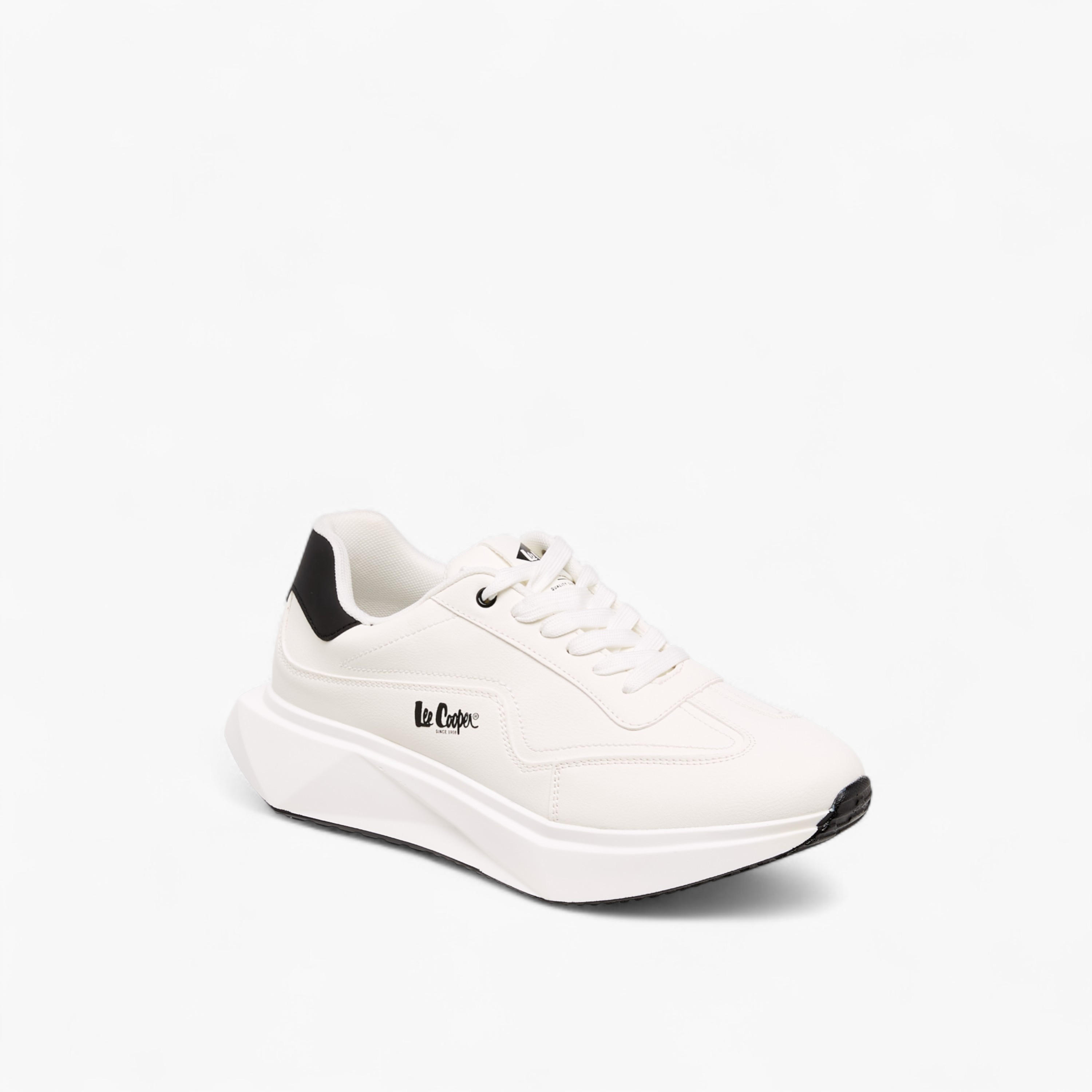 Lee Cooper Men's Solid Lace-Up Sneakers-men-shoes-sneakers-image-2