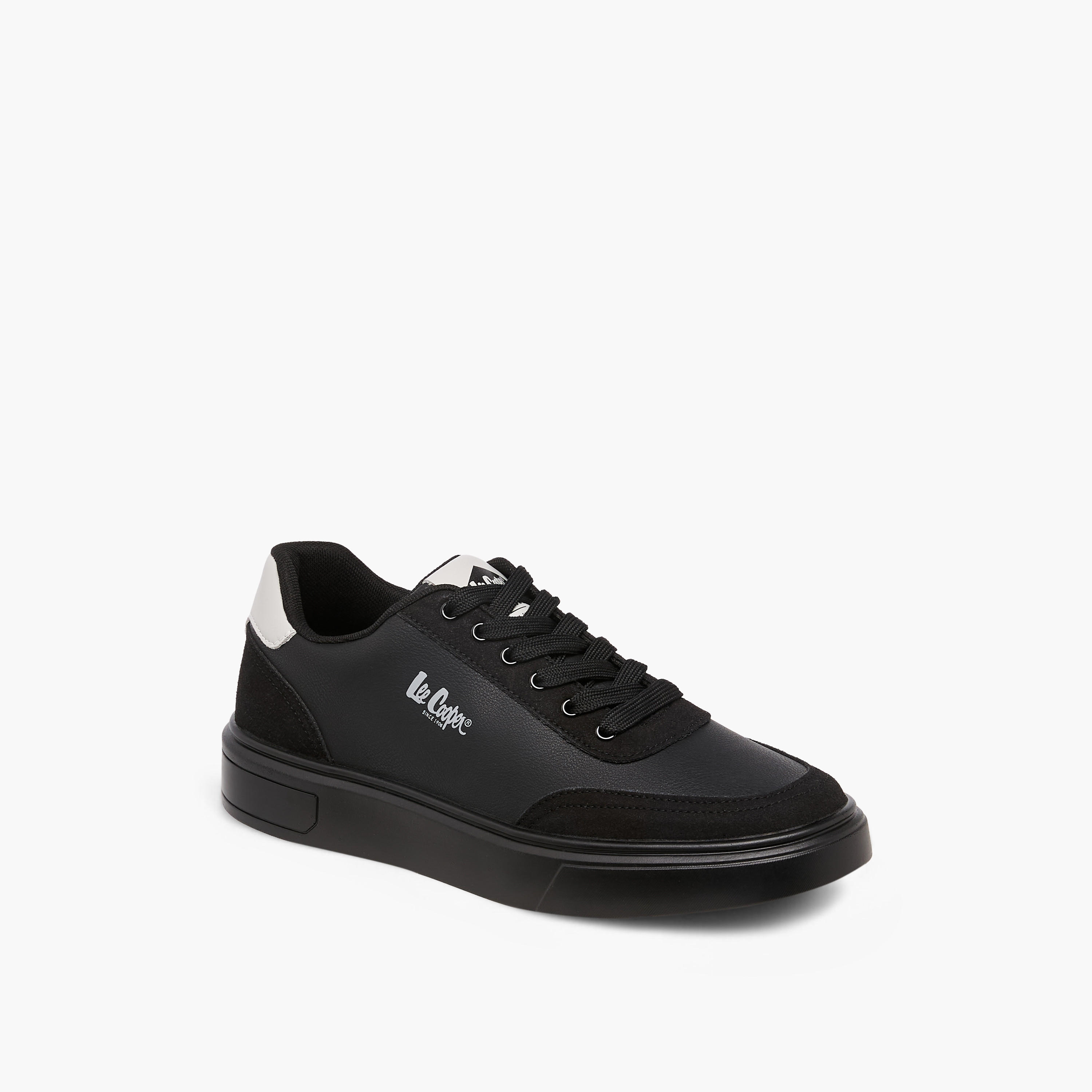 Lee Cooper Men's Solid Lace-Up Sneakers-men-shoes-sneakers-image-2