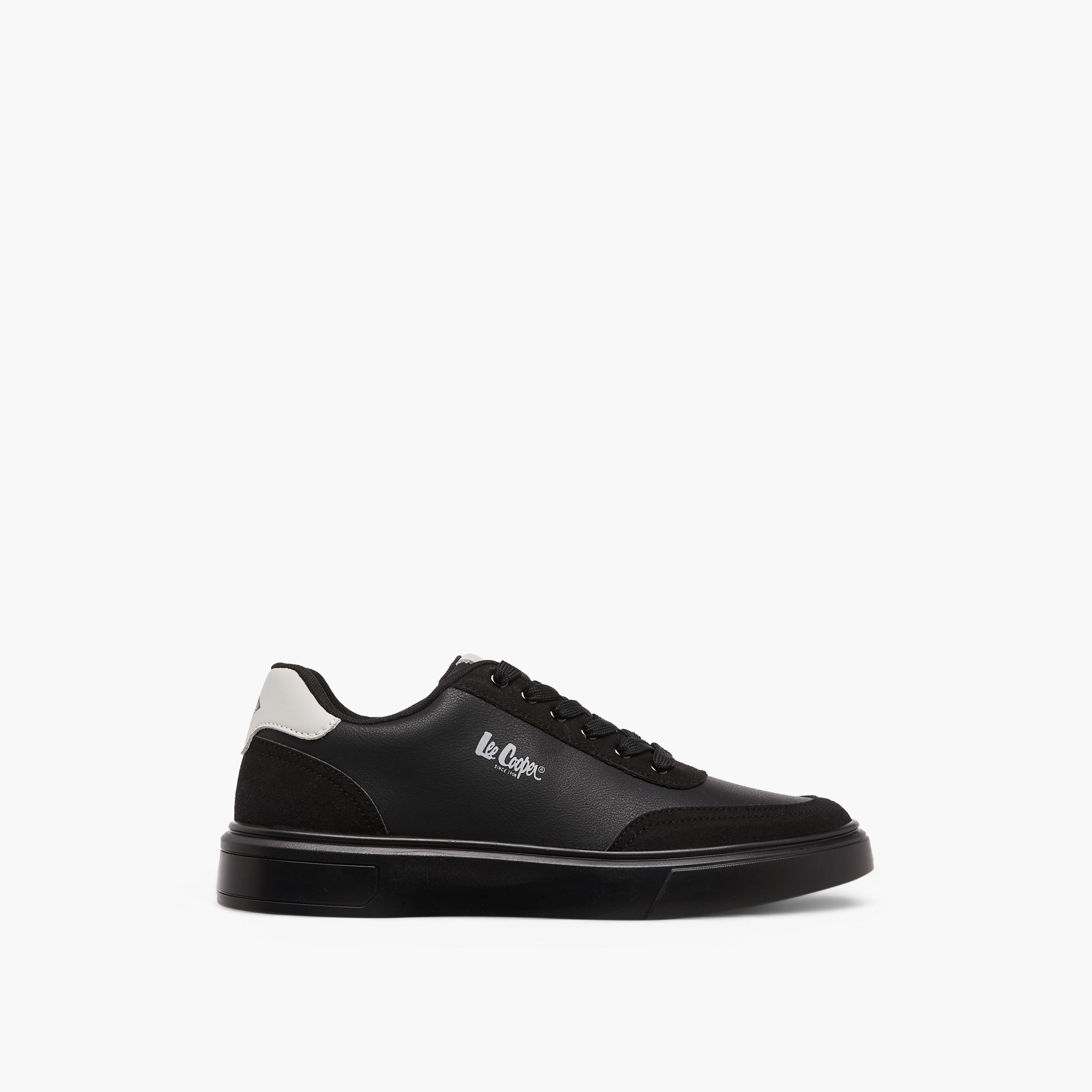 Lee Cooper Men's Solid Lace-Up Sneakers-men-shoes-sneakers-image-3