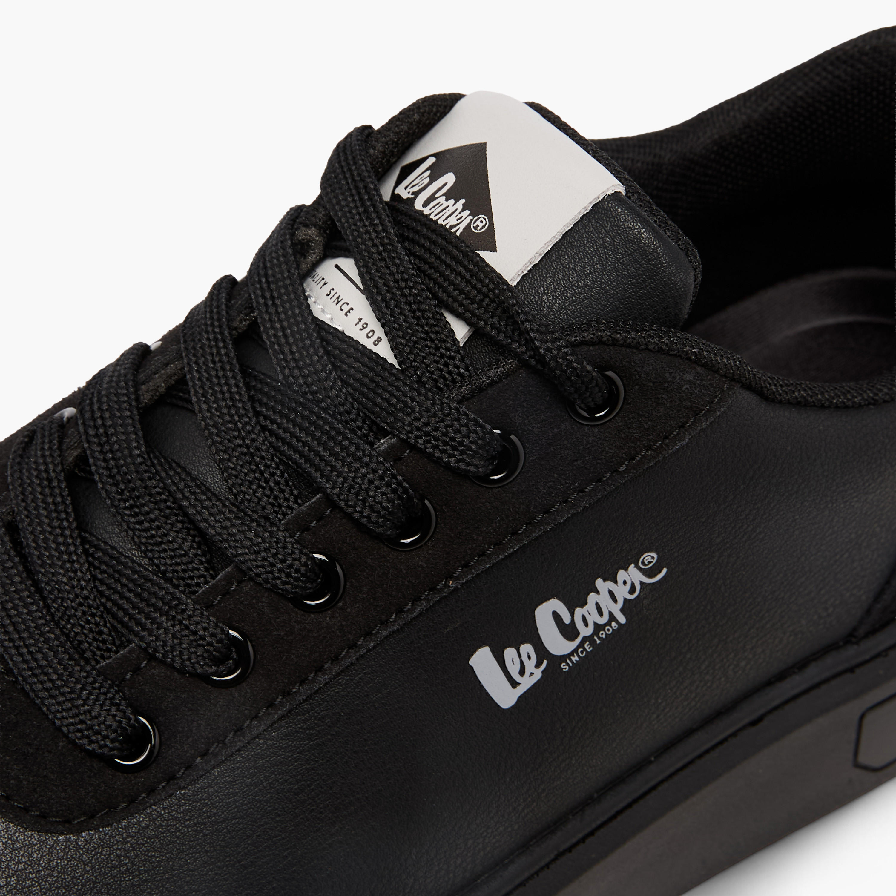 Lee Cooper Men's Solid Lace-Up Sneakers-men-shoes-sneakers-image-4