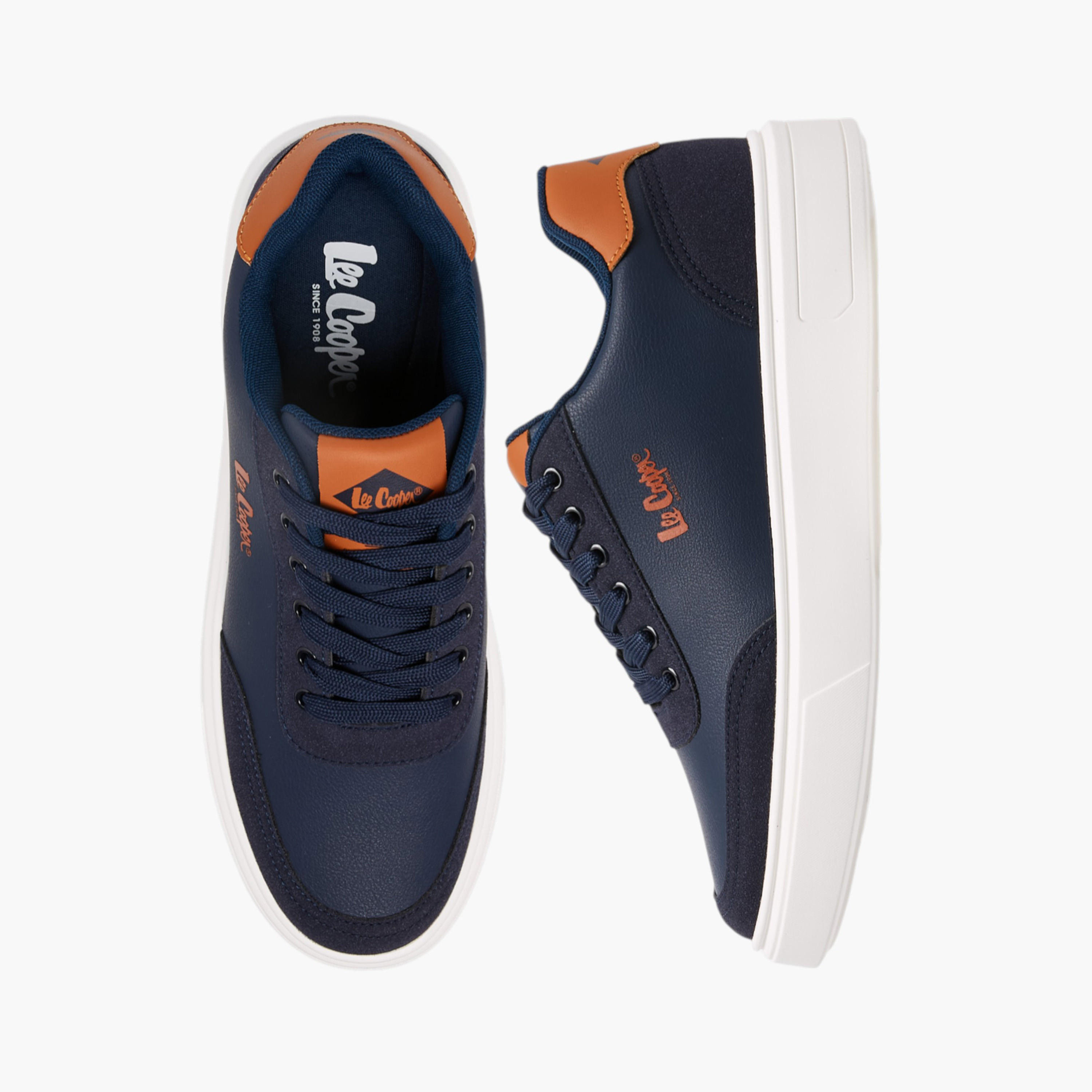 حذاء سنيكرز سادة برباط للرجال من لي كوبر-men-shoes-sneakers-image-5