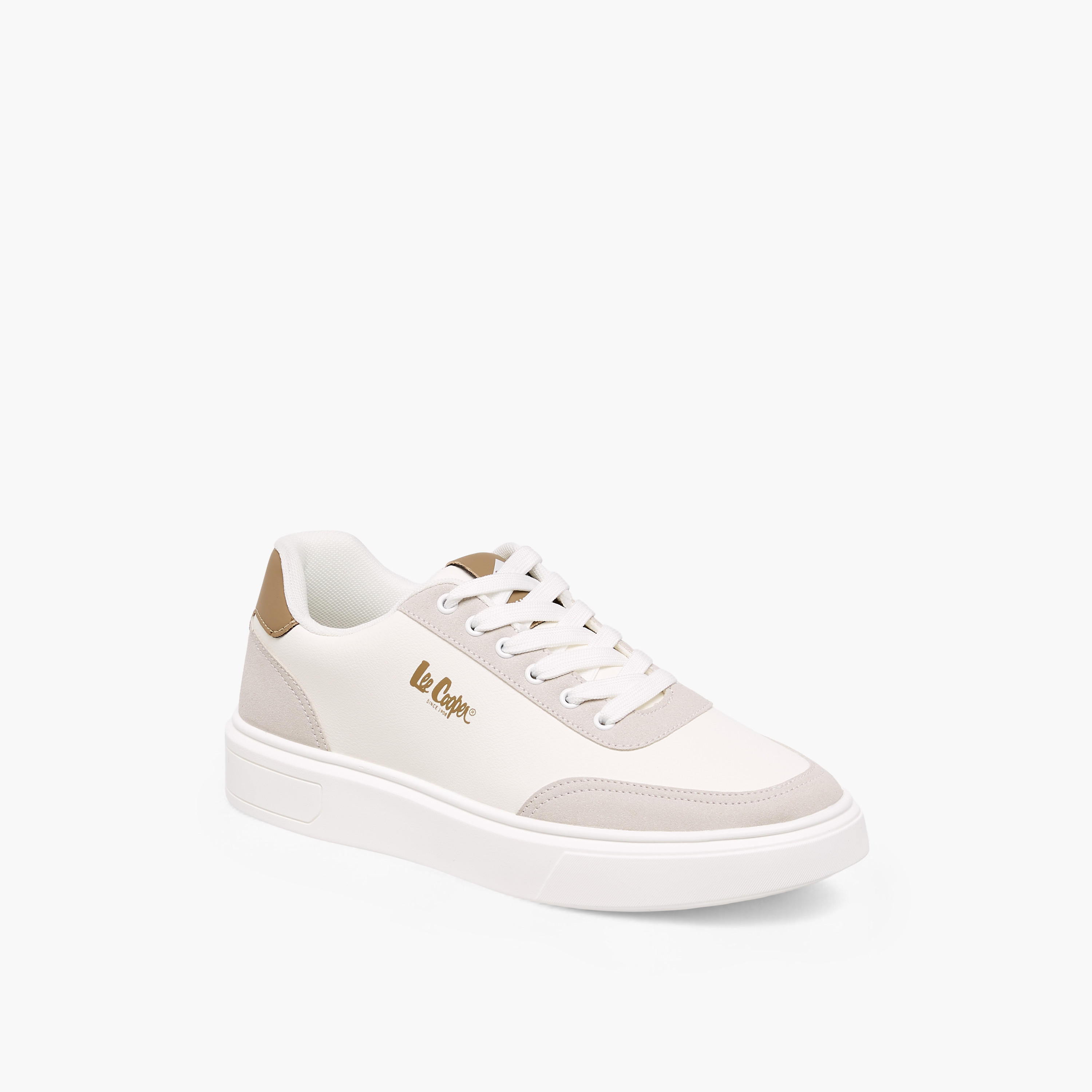 Lee Cooper Men's Solid Lace-Up Sneakers-men-shoes-sneakers-image-2