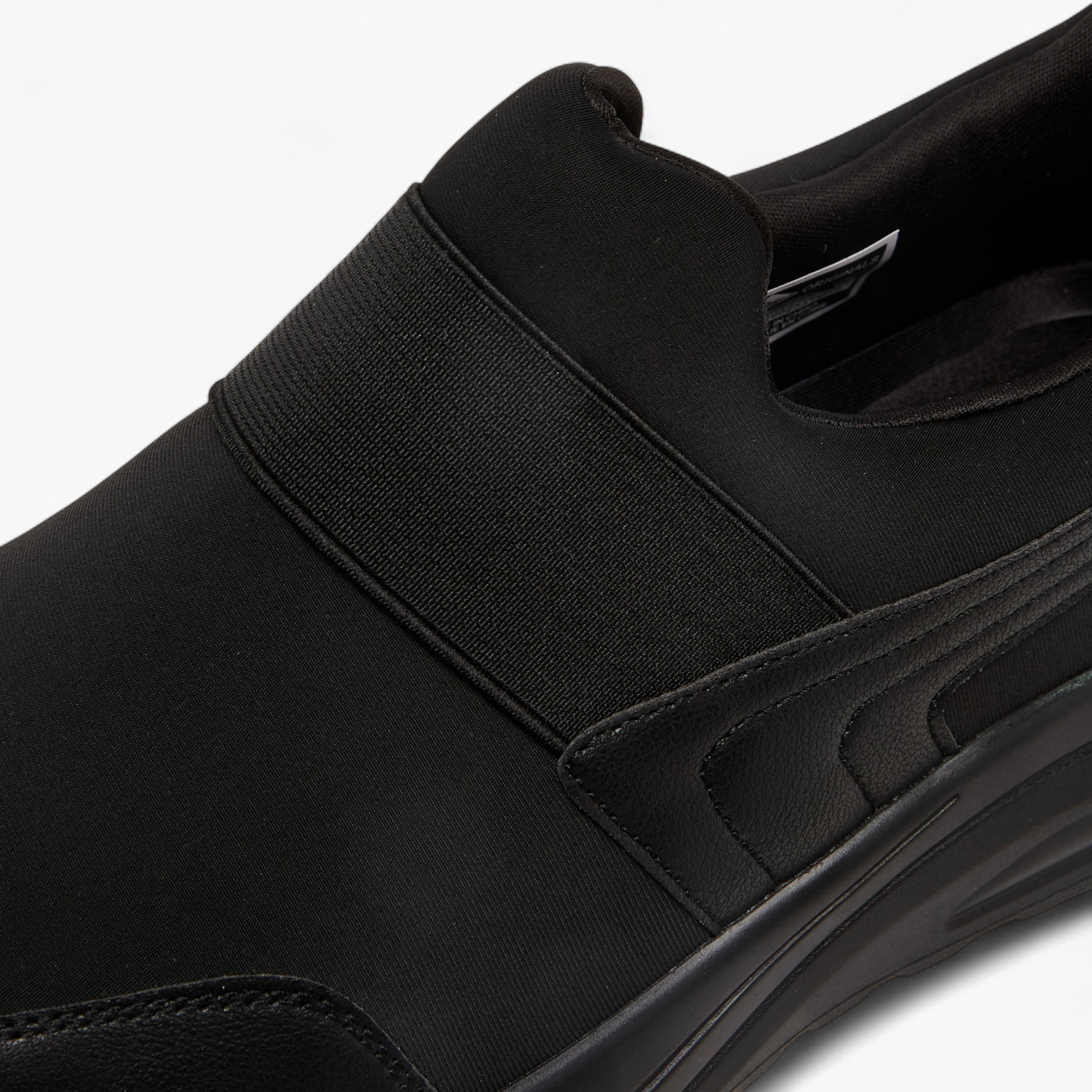 Lee Cooper Men's Solid Slip-On Sneakers with Pull Tabs-men-shoes-sneakers-image-4