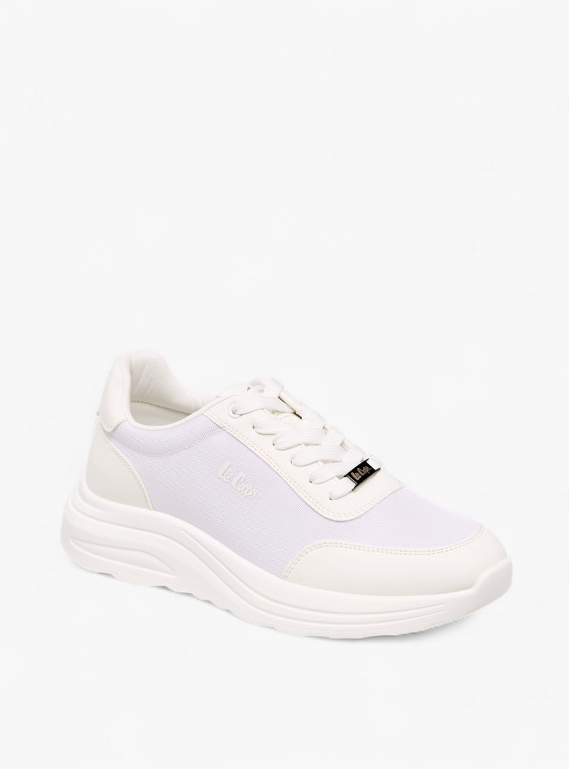 حذاء سنيكرز بطبعات مربعات ورباط إغلاق للرجال من لي كوبر-men-shoes-sneakers-image-4