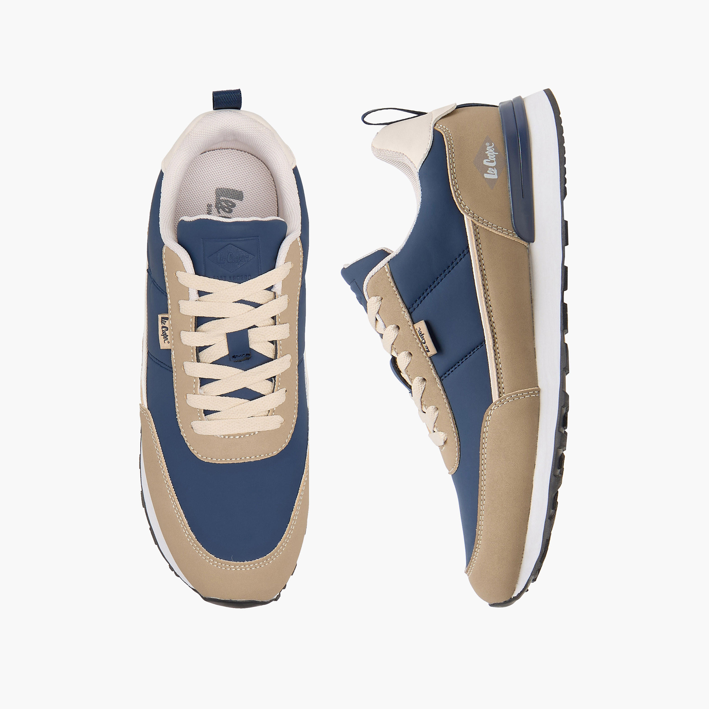 Lee Cooper Men Colourblock Lace-Up Sneakers-men-shoes-sneakers-image-1