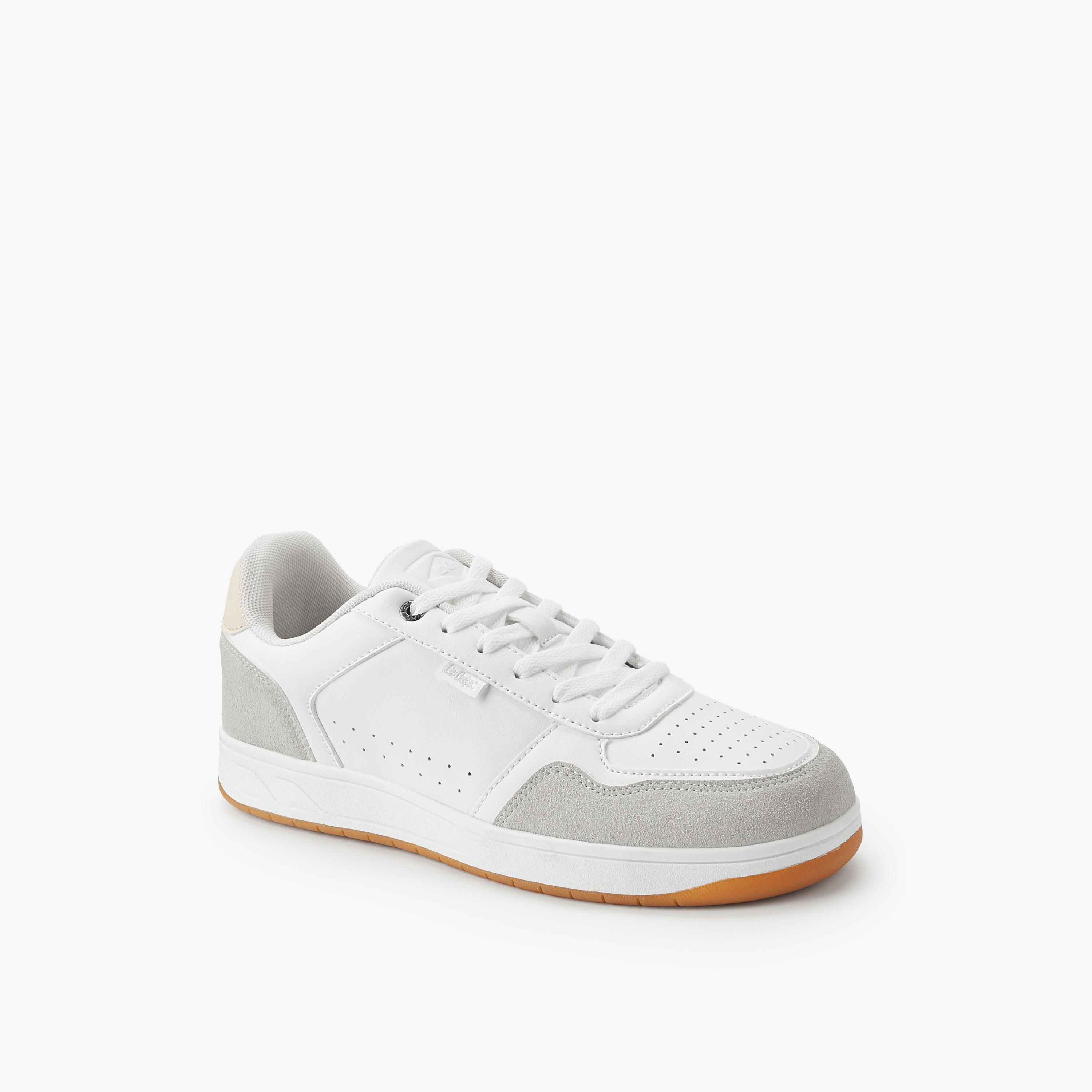Lee Cooper Men Perforated Lace-Up Ankle Sneakers-men-shoes-sneakers-image-2