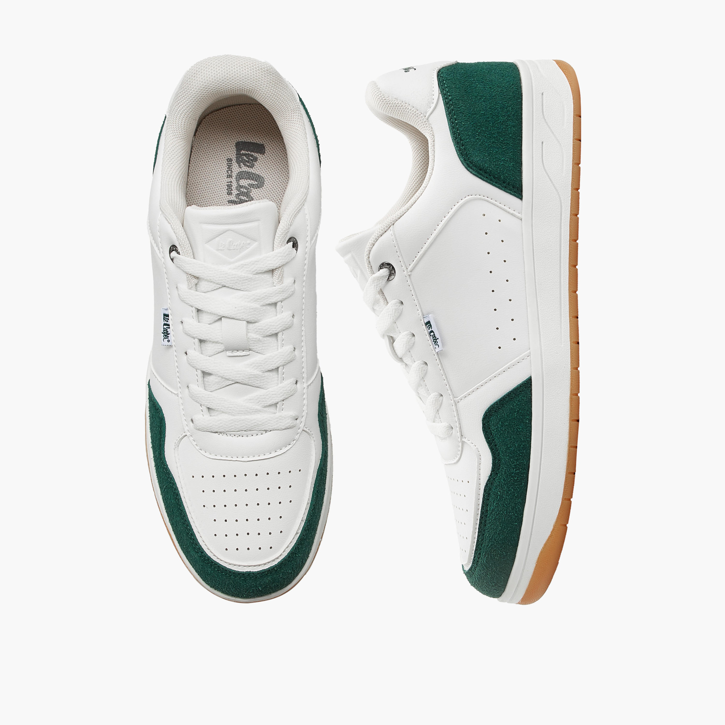 Lee Cooper Men Perforated Lace-Up Ankle Sneakers-men-shoes-sneakers-image-1
