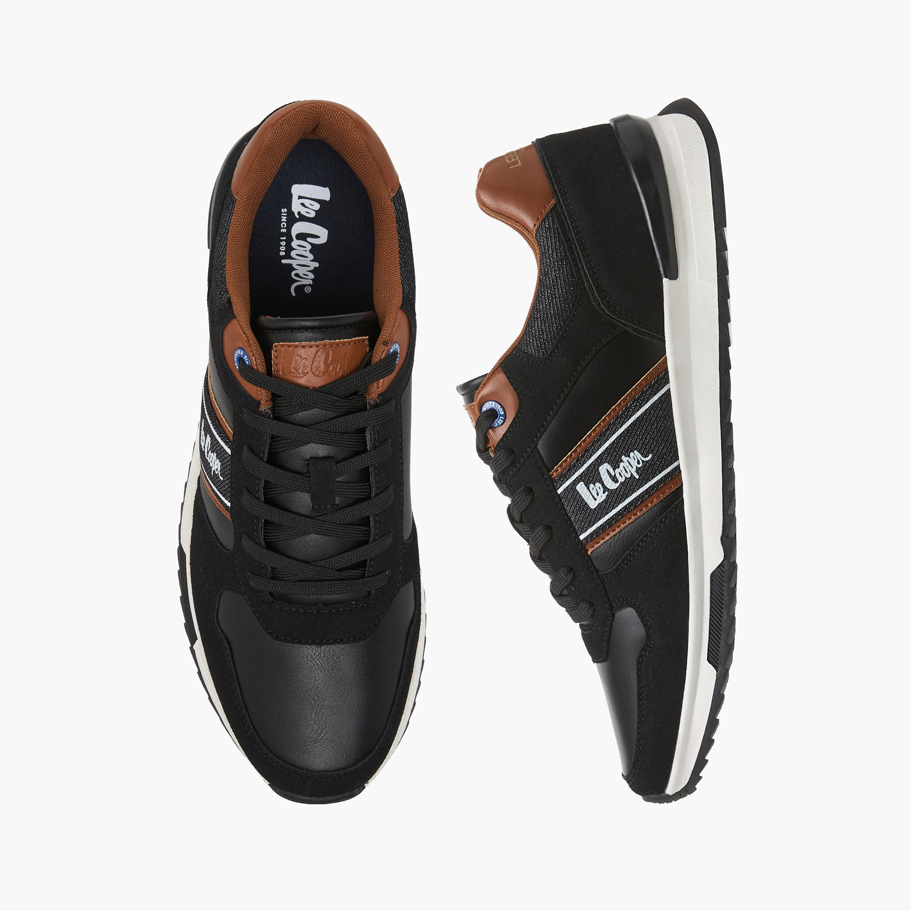 Lee Cooper Men Lace-Up Ankle Sneakers-men-shoes-sneakers-image-1