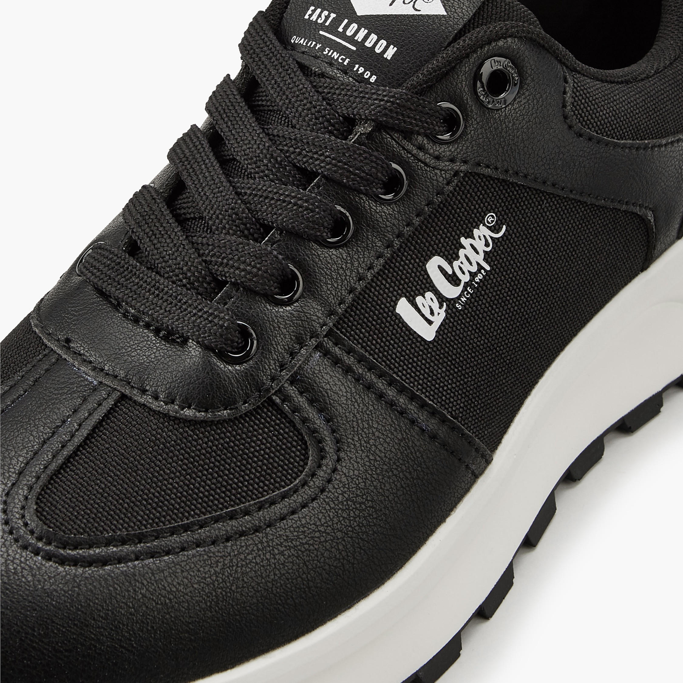 Lee Cooper Men's Panelled Lace-Up Ortholite Sneakers-men-shoes-sneakers-image-4