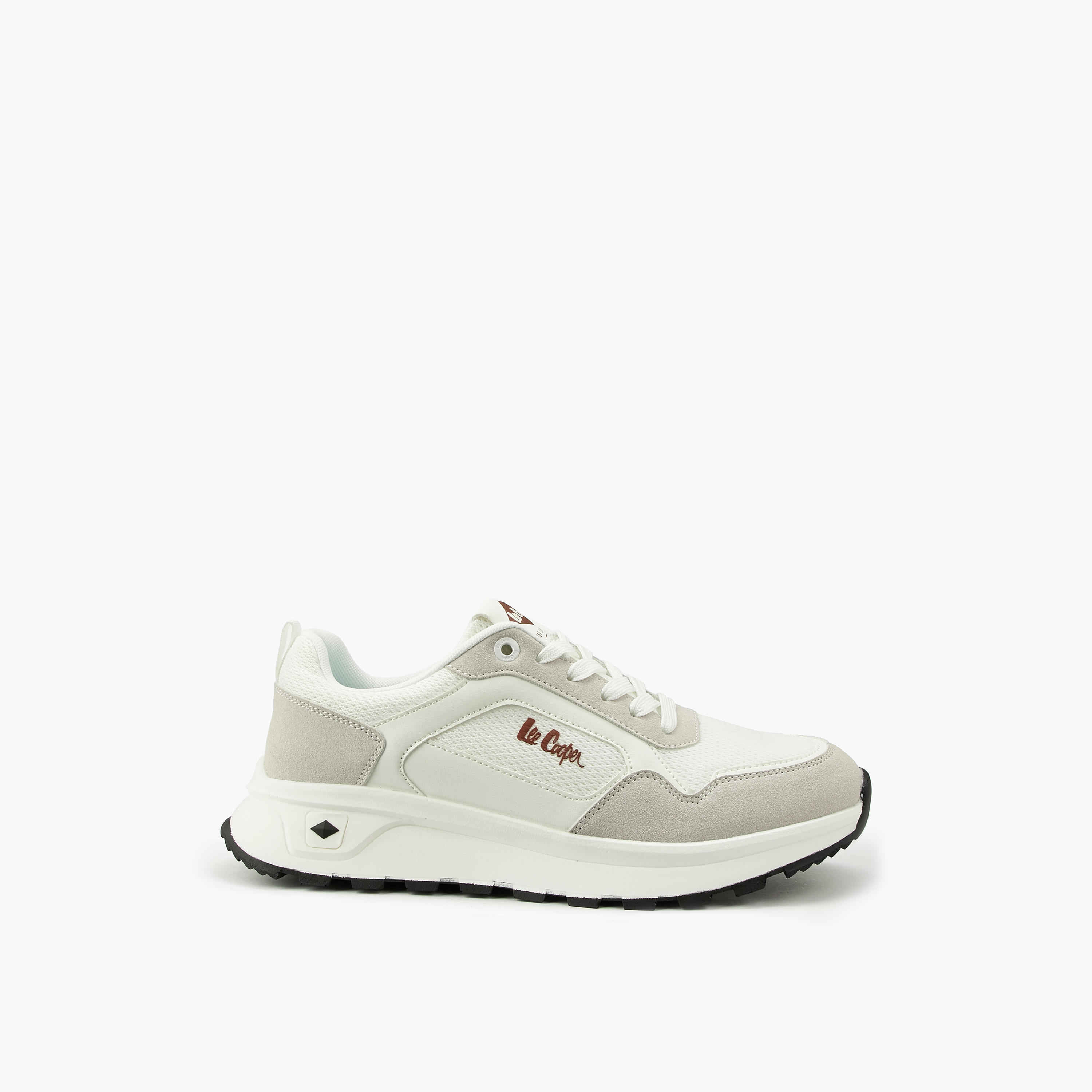 Lee Cooper Men's Panelled Lace-Up Ortholite Sneakers-men-shoes-sneakers-image-2