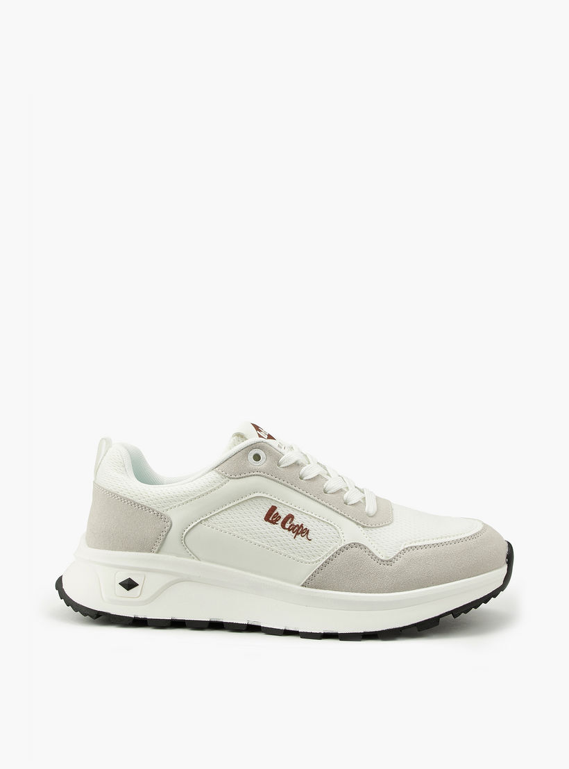 Lee Cooper Men's Panelled Lace-Up Ortholite Sneakers-men-shoes-sneakers-image-2