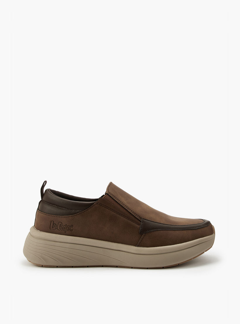 Lee Cooper Men's Solid Slip-On Ortholite Loafers-men-shoes-loafersandmoccasins-image-2