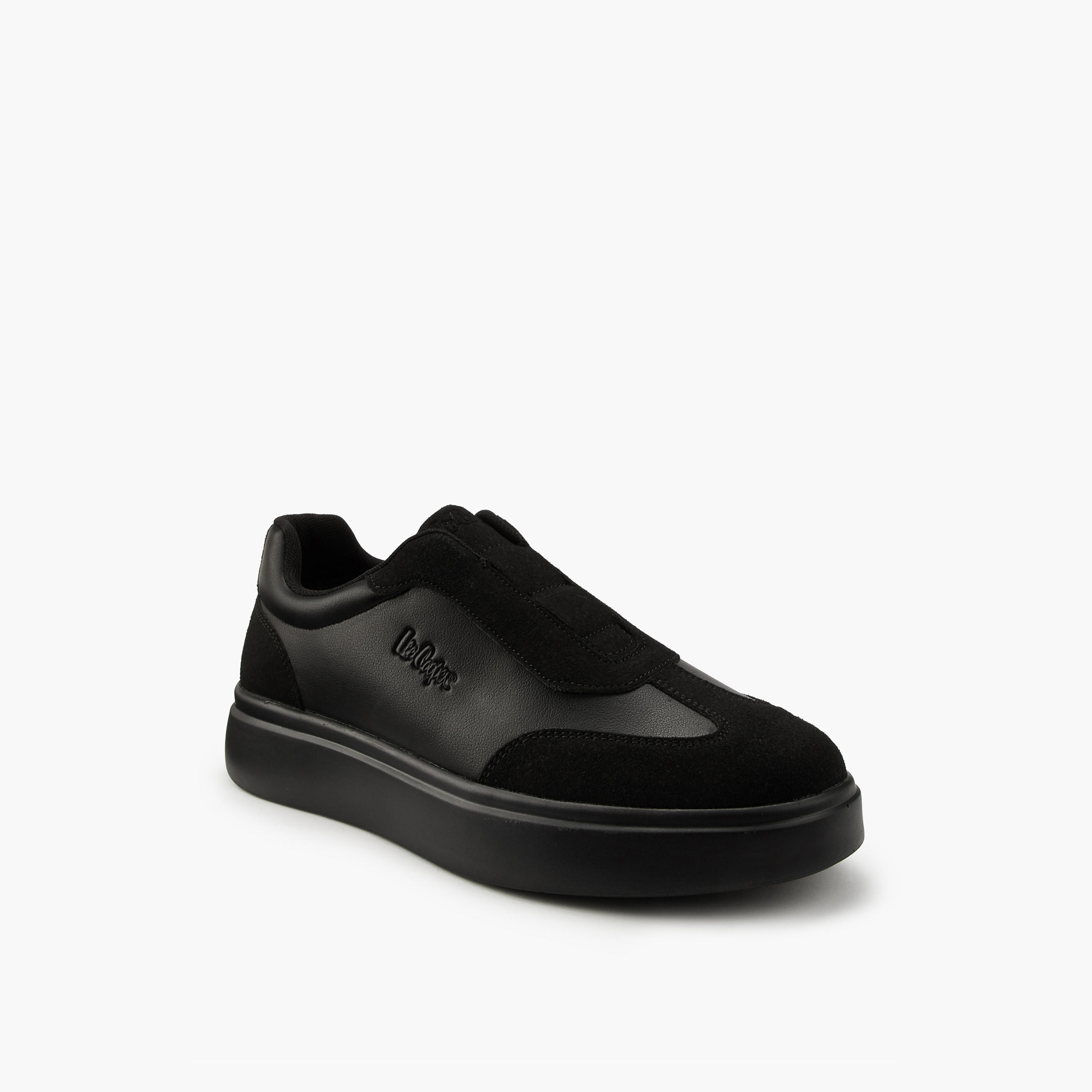 Lee Cooper Men's Panelled Slip-On Ortholite Loafers-men-shoes-loafersandmoccasins-image-3