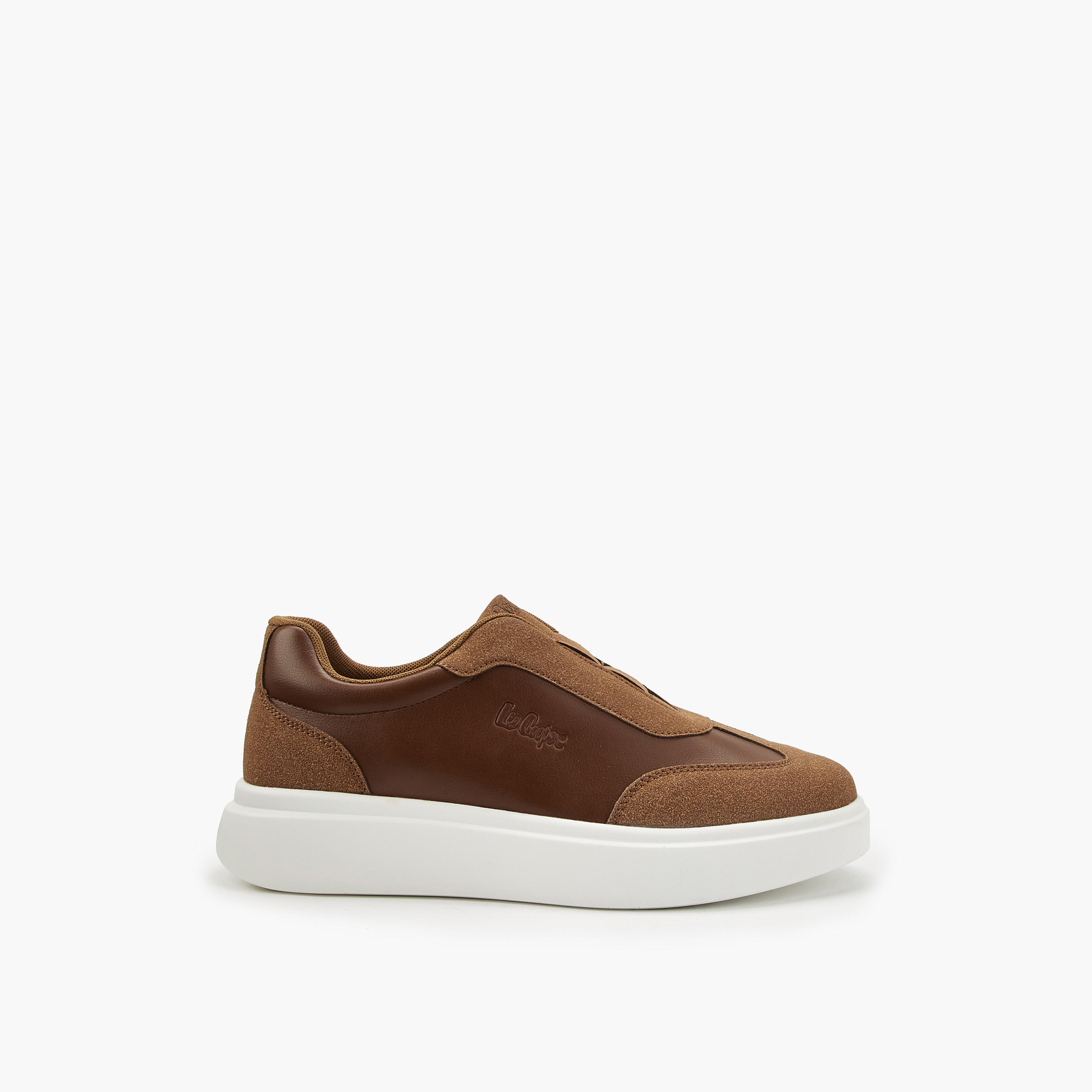 Lee Cooper Men's Panelled Slip-On Ortholite Loafers-men-shoes-loafersandmoccasins-image-2