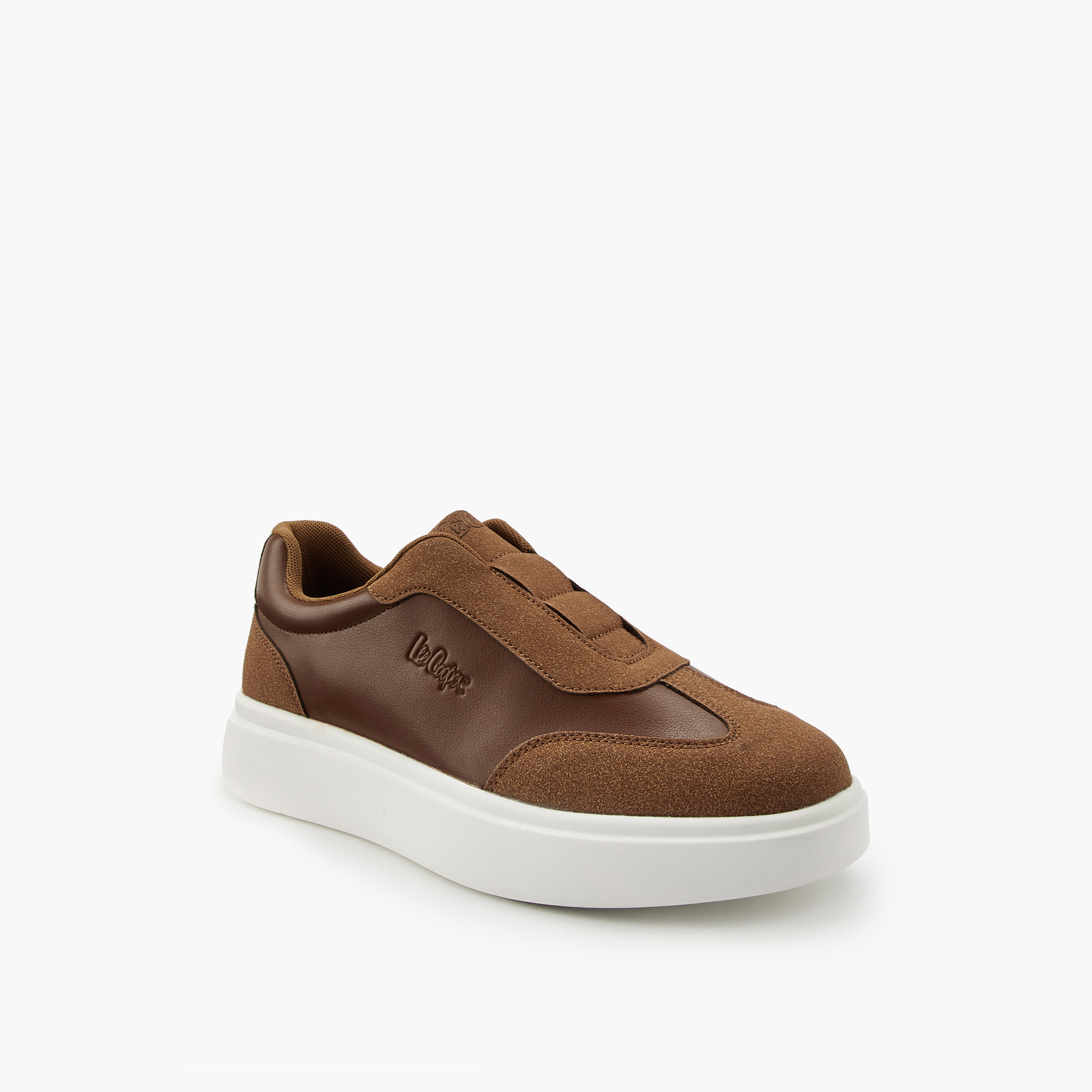 Lee Cooper Men's Panelled Slip-On Ortholite Loafers-men-shoes-loafersandmoccasins-image-3