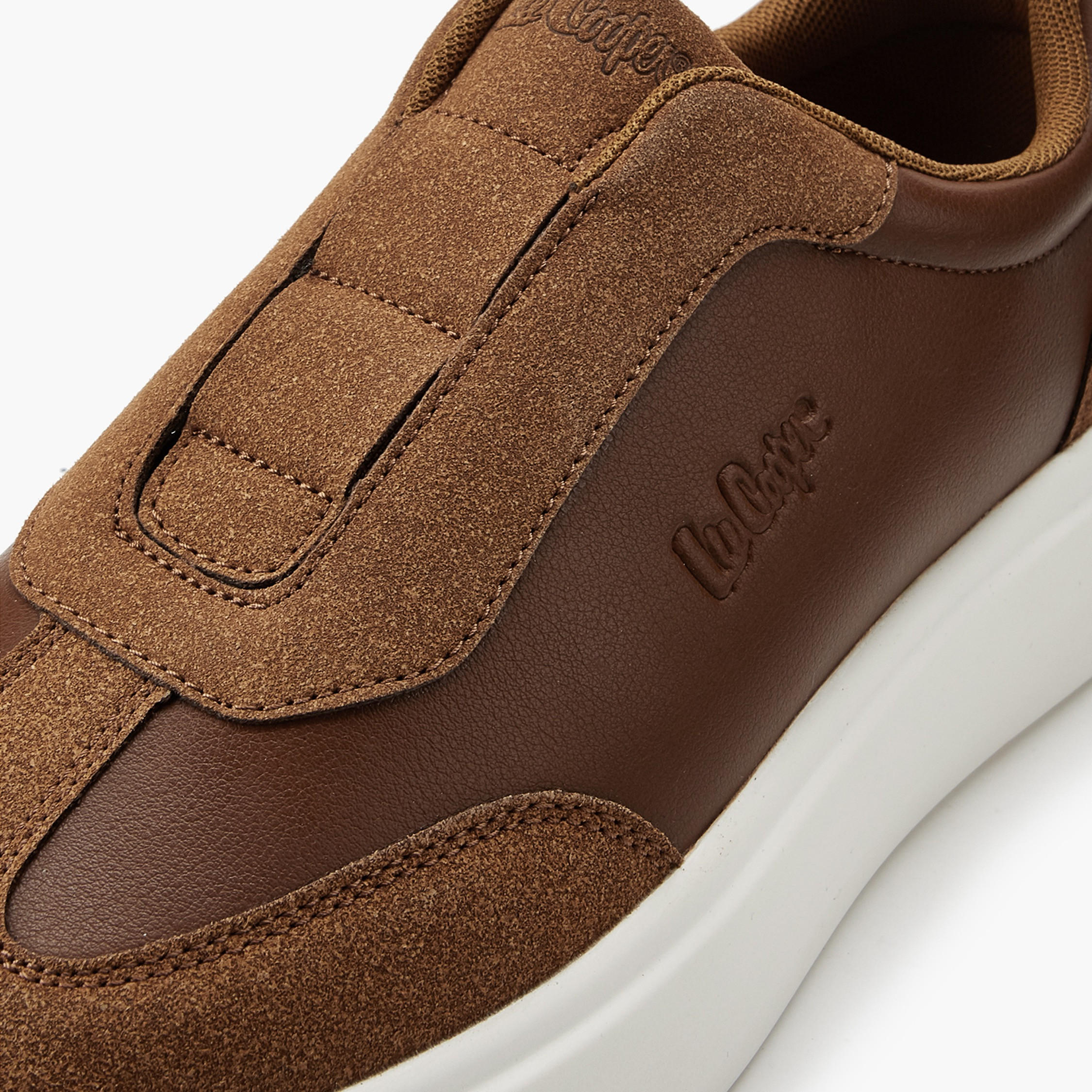 Lee Cooper Men's Panelled Slip-On Ortholite Loafers-men-shoes-loafersandmoccasins-image-4