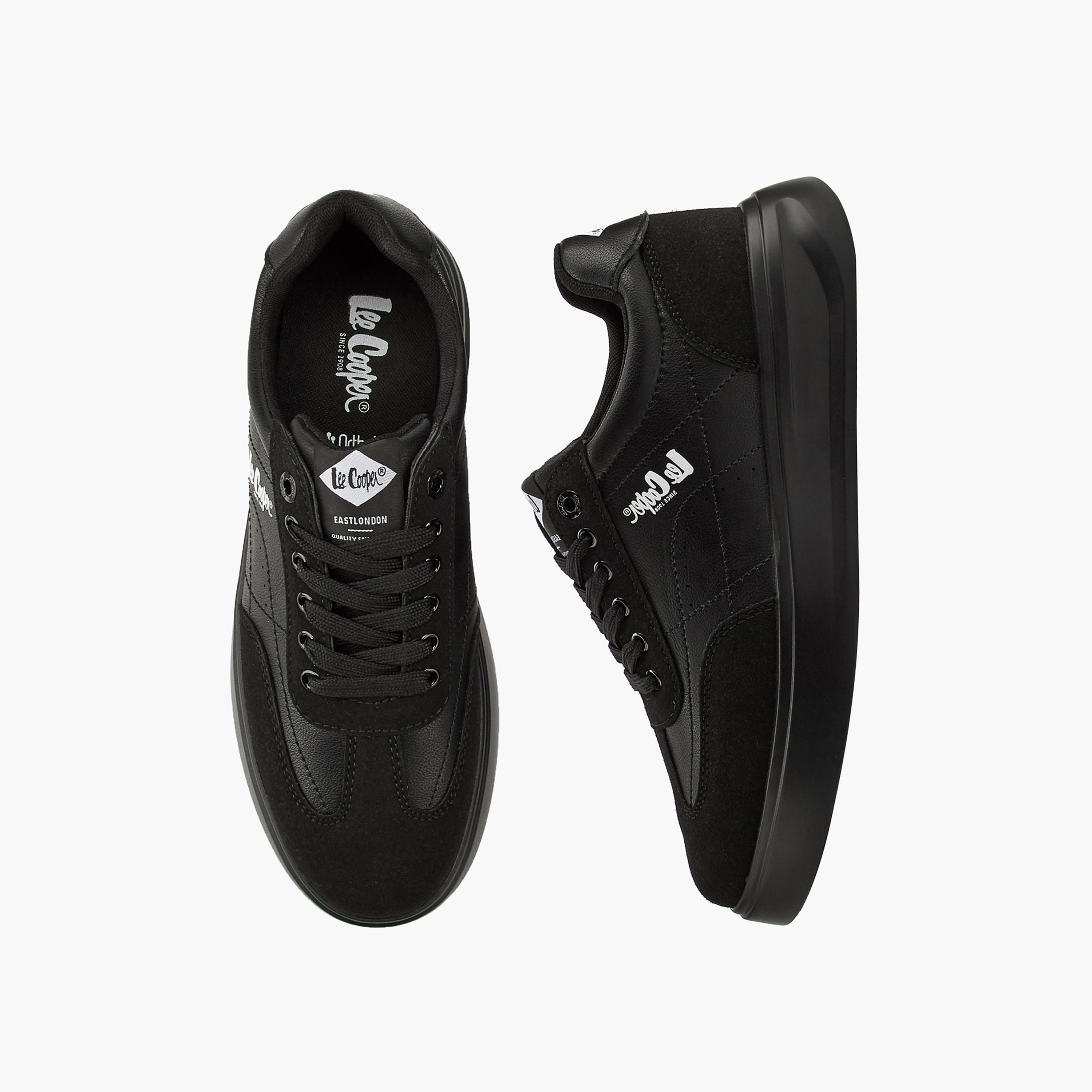 Lee Cooper Men's Panelled Lace-Up Ortholite Sneakers-men-shoes-sneakers-image-1