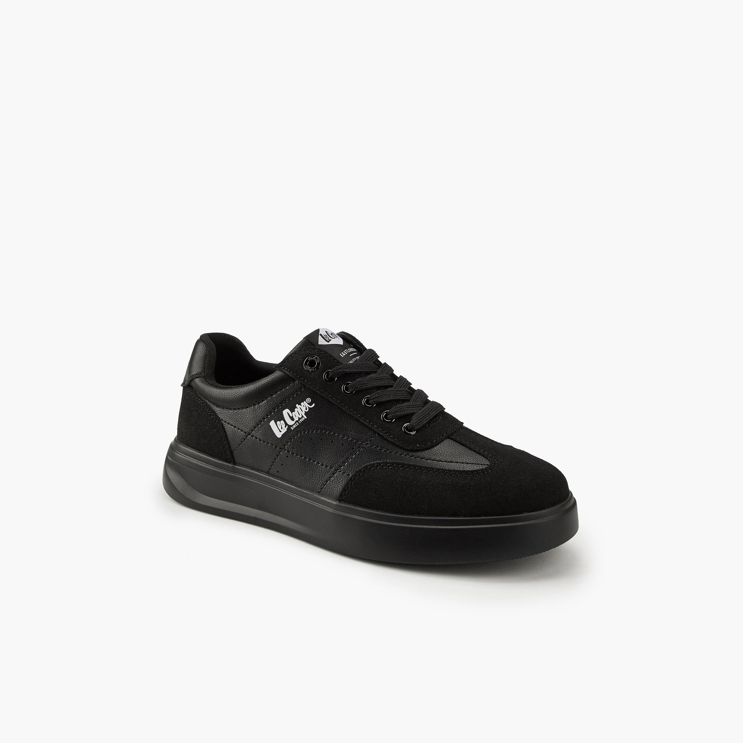 Lee Cooper Men's Panelled Lace-Up Ortholite Sneakers-men-shoes-sneakers-image-3