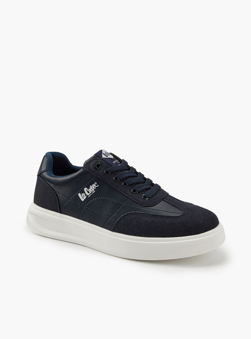 Lee Cooper Men's Panelled Lace-Up Ortholite Sneakers-men-shoes-sneakers-image-3