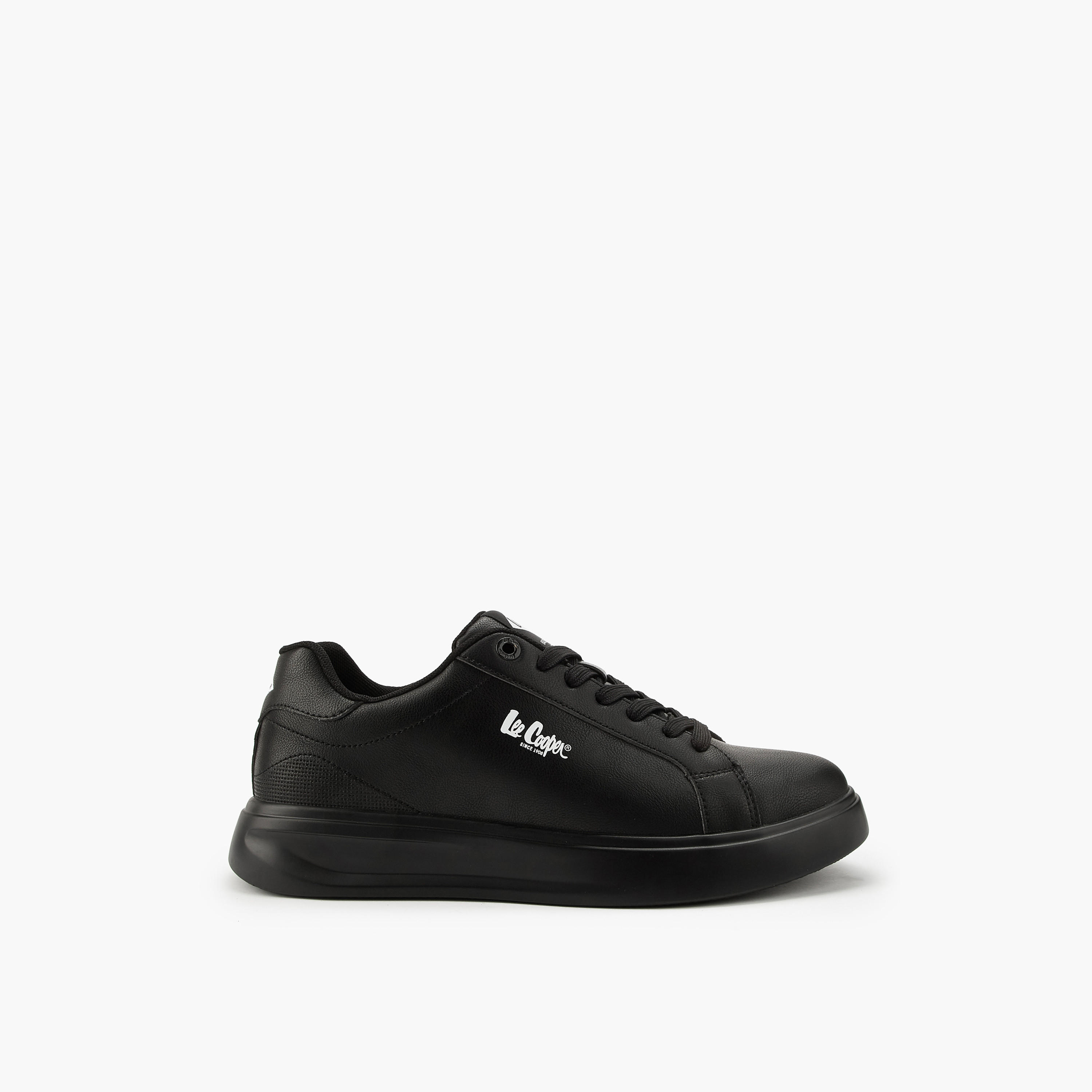 Lee Cooper Men's Solid Lace-Up Ortholite Sneakers-men-shoes-sneakers-image-2