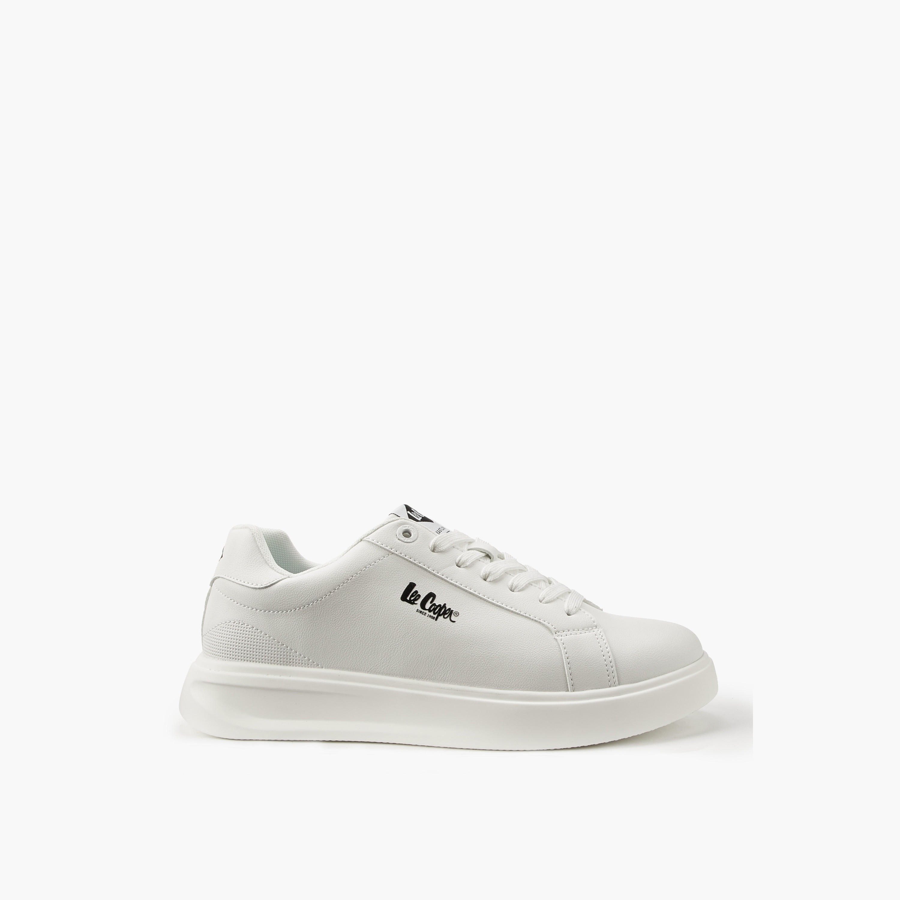 Lee Cooper Men's Solid Lace-Up Ortholite Sneakers-men-shoes-sneakers-image-2