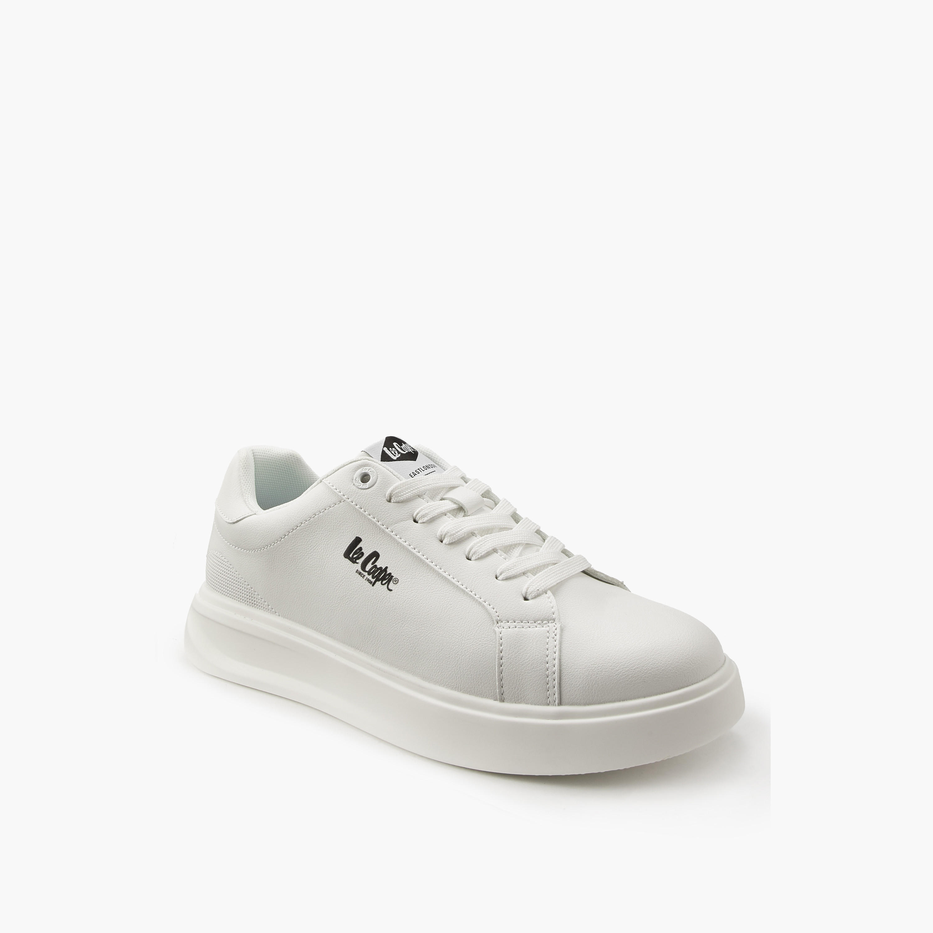 Lee Cooper Men's Solid Lace-Up Ortholite Sneakers-men-shoes-sneakers-image-3