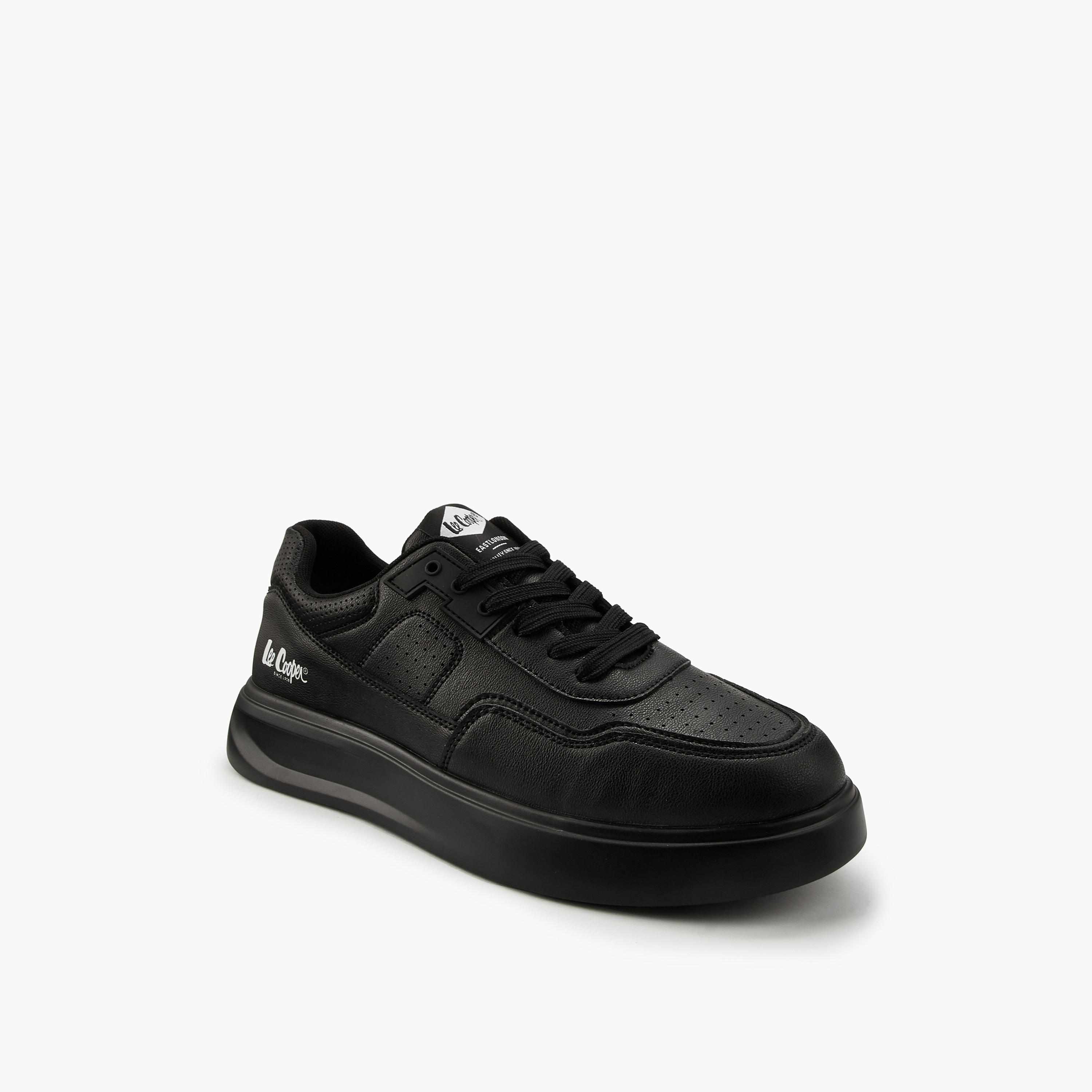 Lee Cooper Men's Panelled Lace-Up Ortholite Sneakers-men-shoes-sneakers-image-2