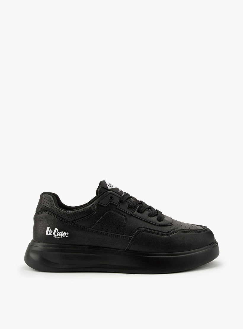 Lee Cooper Men's Panelled Lace-Up Ortholite Sneakers-men-shoes-sneakers-image-3