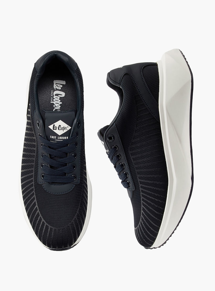 Lee Cooper Men's Panelled Lace-Up Ortholite Sneakers-men-shoes-sneakers-image-1