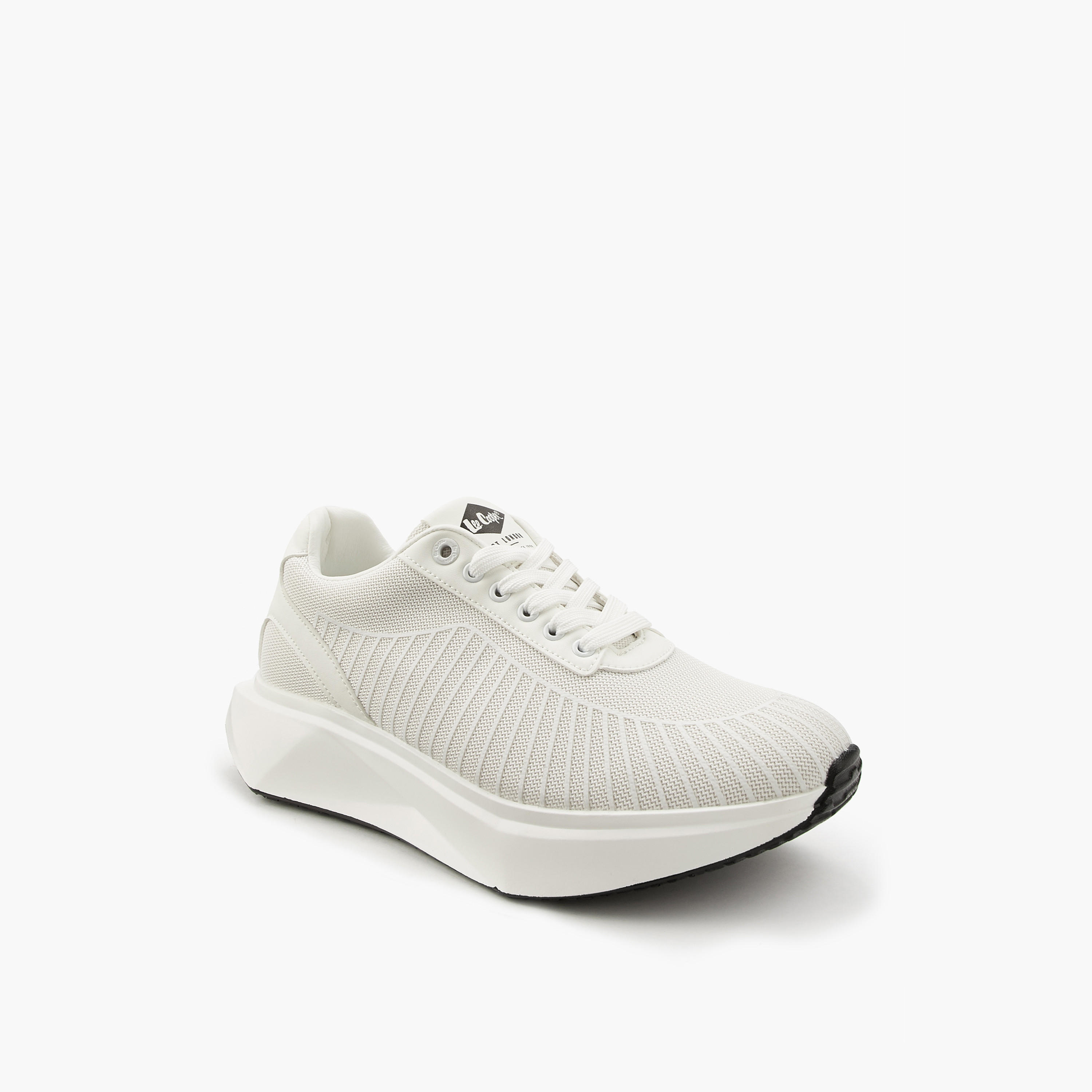 Lee Cooper Men's Panelled Lace-Up Ortholite Sneakers-men-shoes-sneakers-image-3