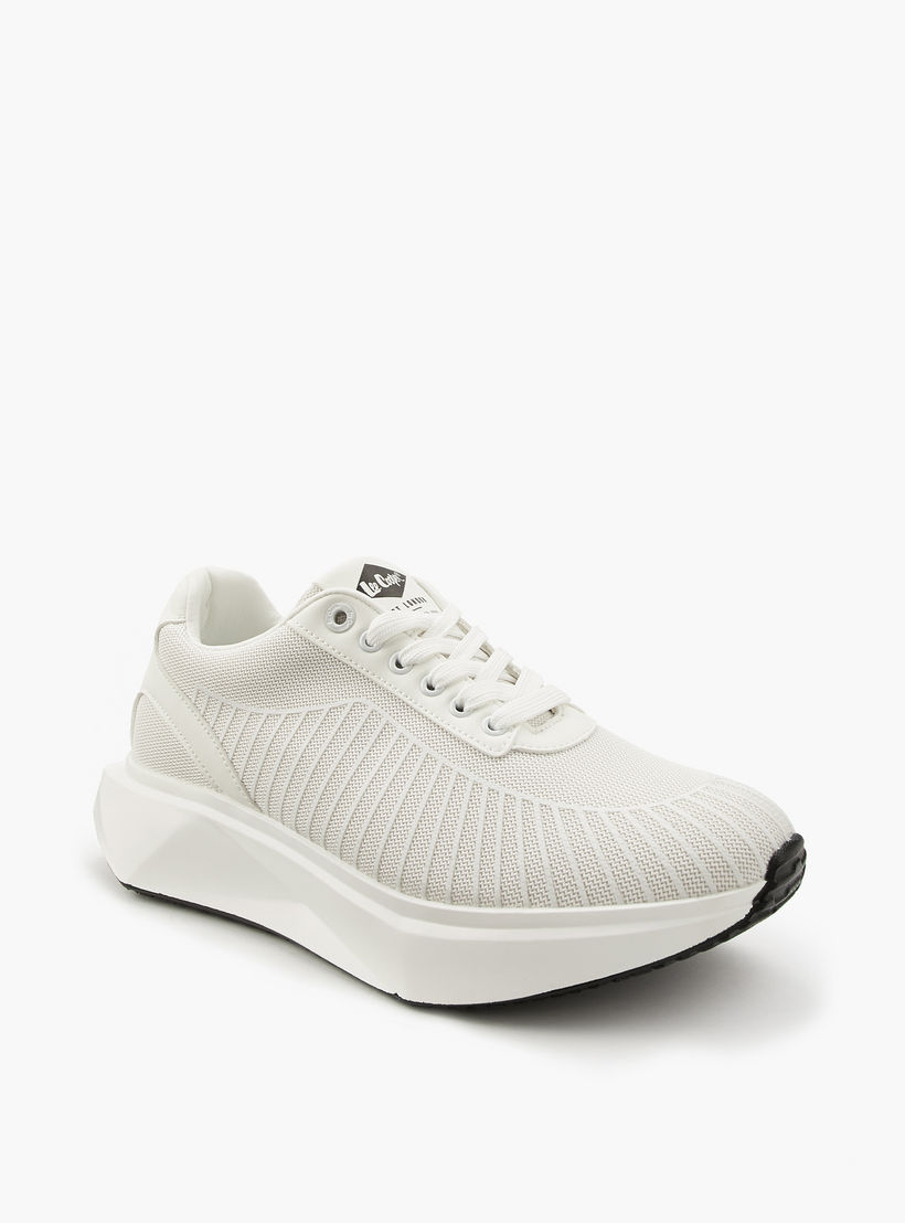 Lee Cooper Men's Panelled Lace-Up Ortholite Sneakers-men-shoes-sneakers-image-3