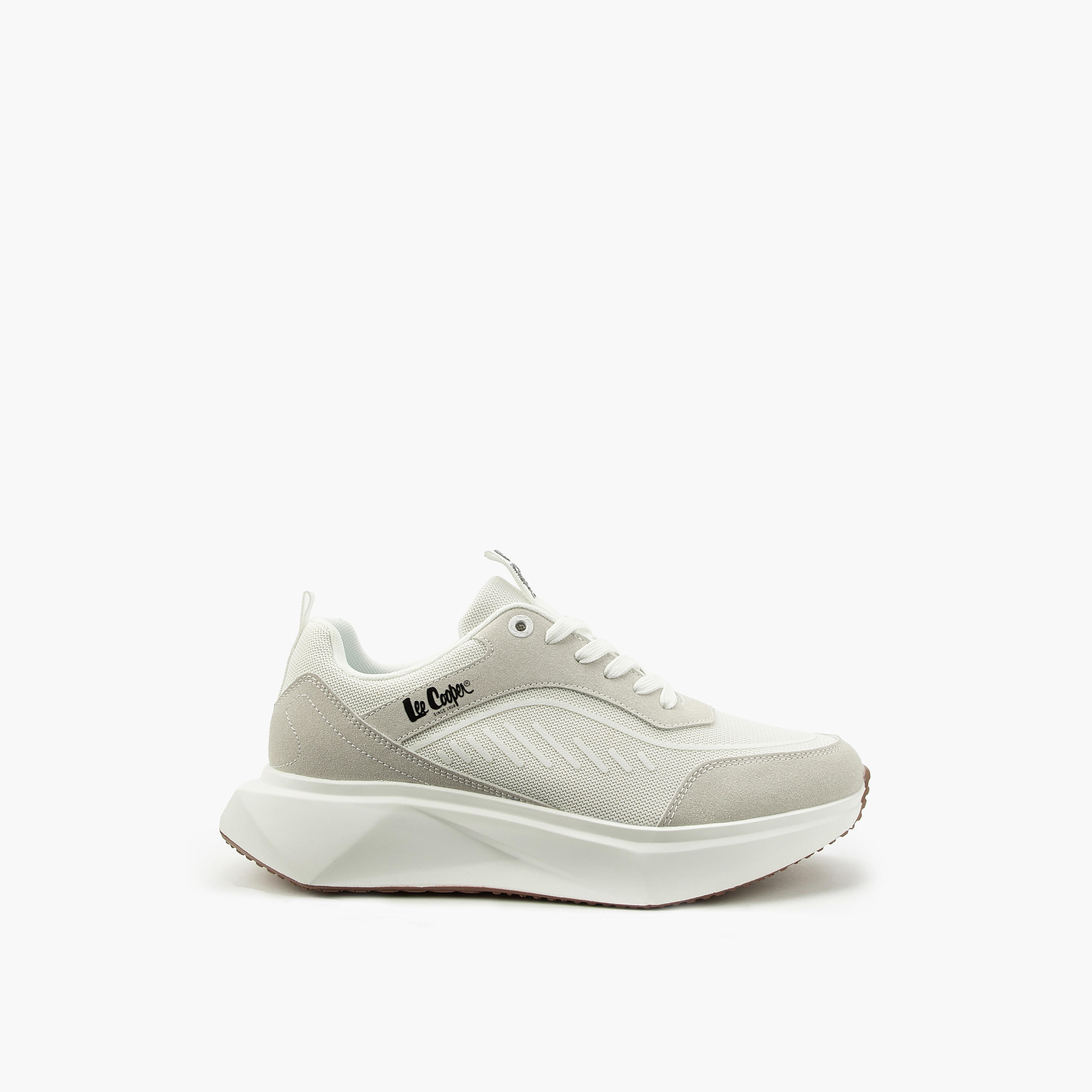 Lee Cooper Men's Panelled Lace-Up Ortholite Sneakers with Pull Tab-men-shoes-sneakers-image-2